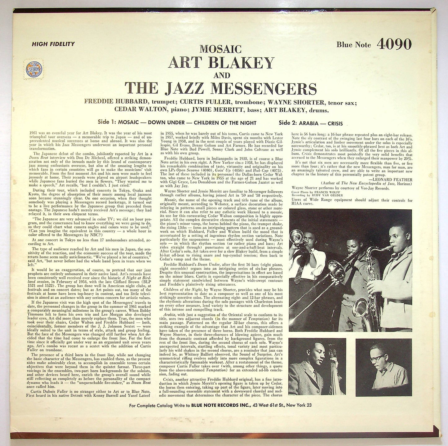 EBOND Art Blakey & The Jazz Messengers - Mosaic Vinile V073083