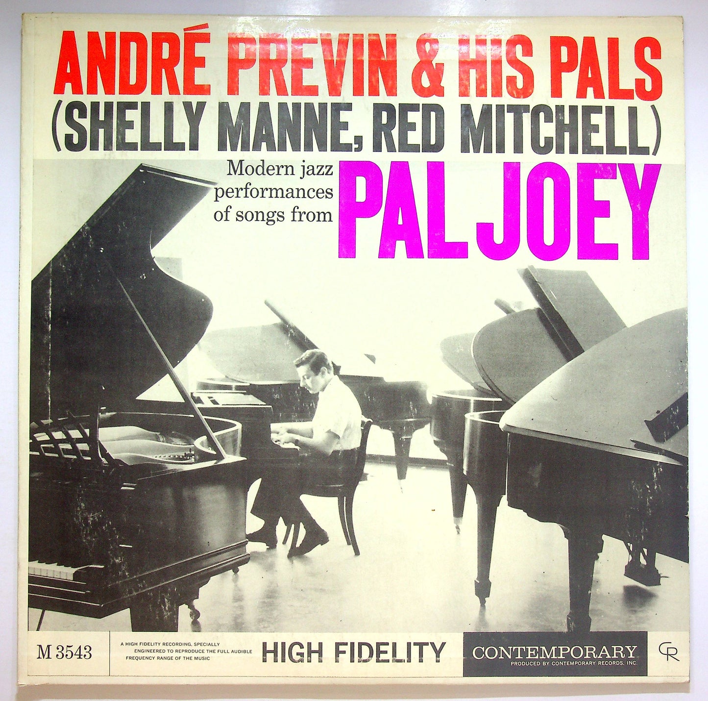 EBOND Modern Jazz Performances Of Songs From Pal Joey Vinile V074098