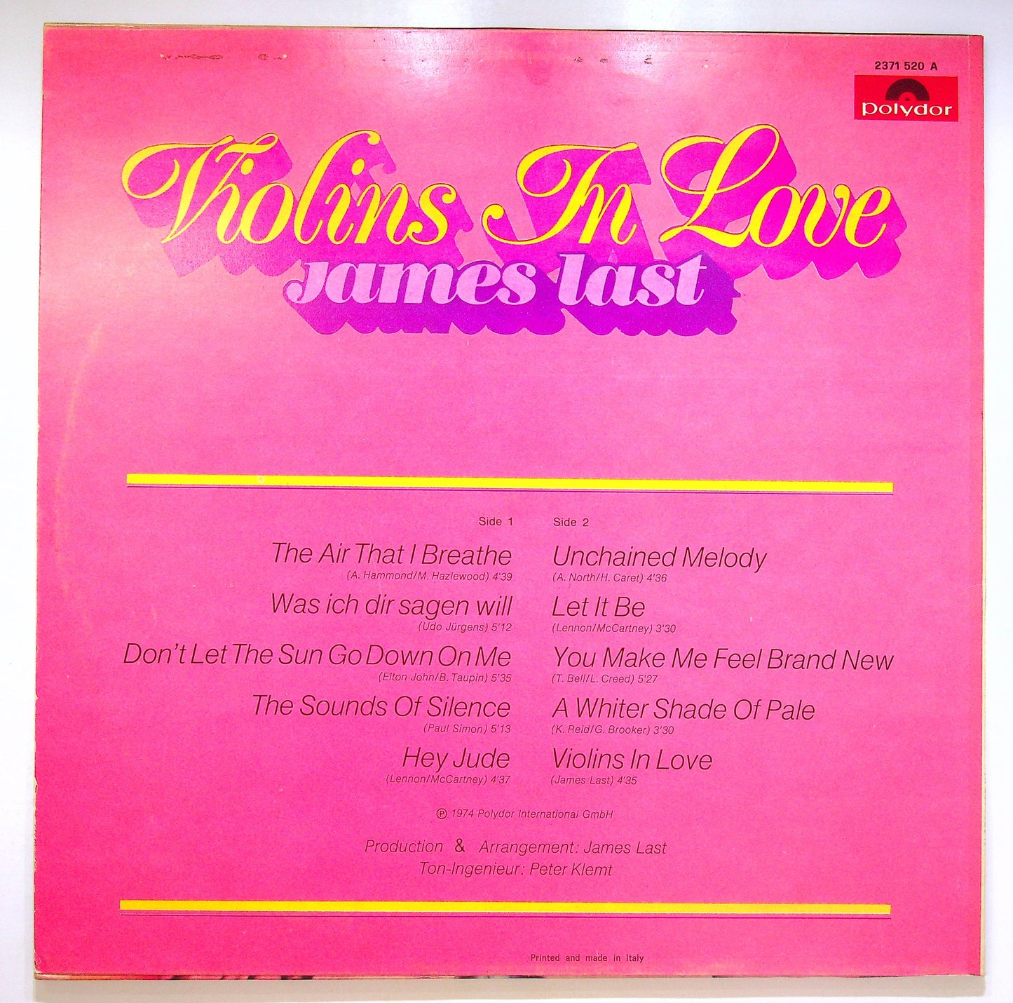 EBOND James Last - Violins In Love Vinile V074111
