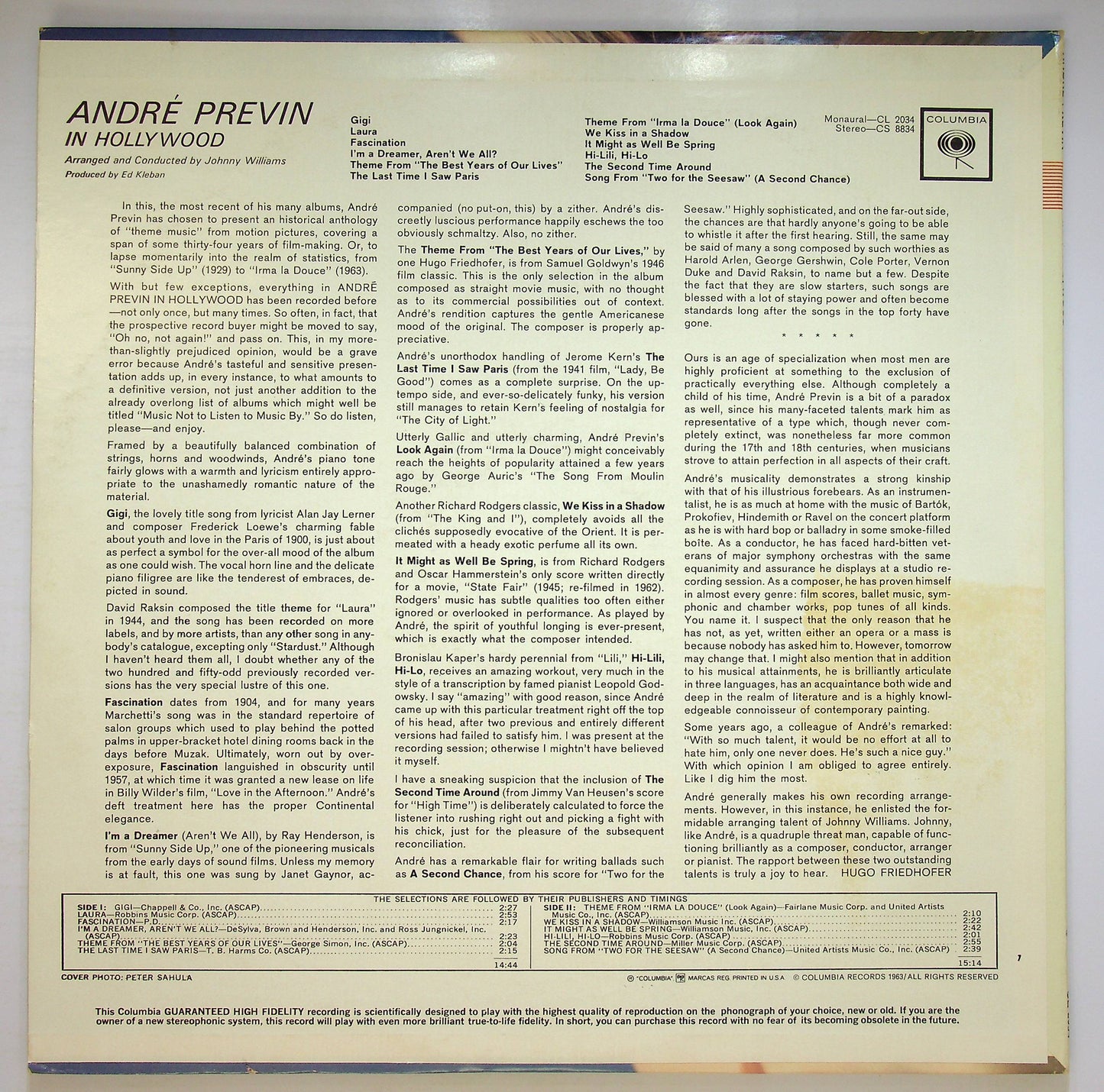 EBOND Andre Previn - Andre Previn In Hollywood Vinile V074123