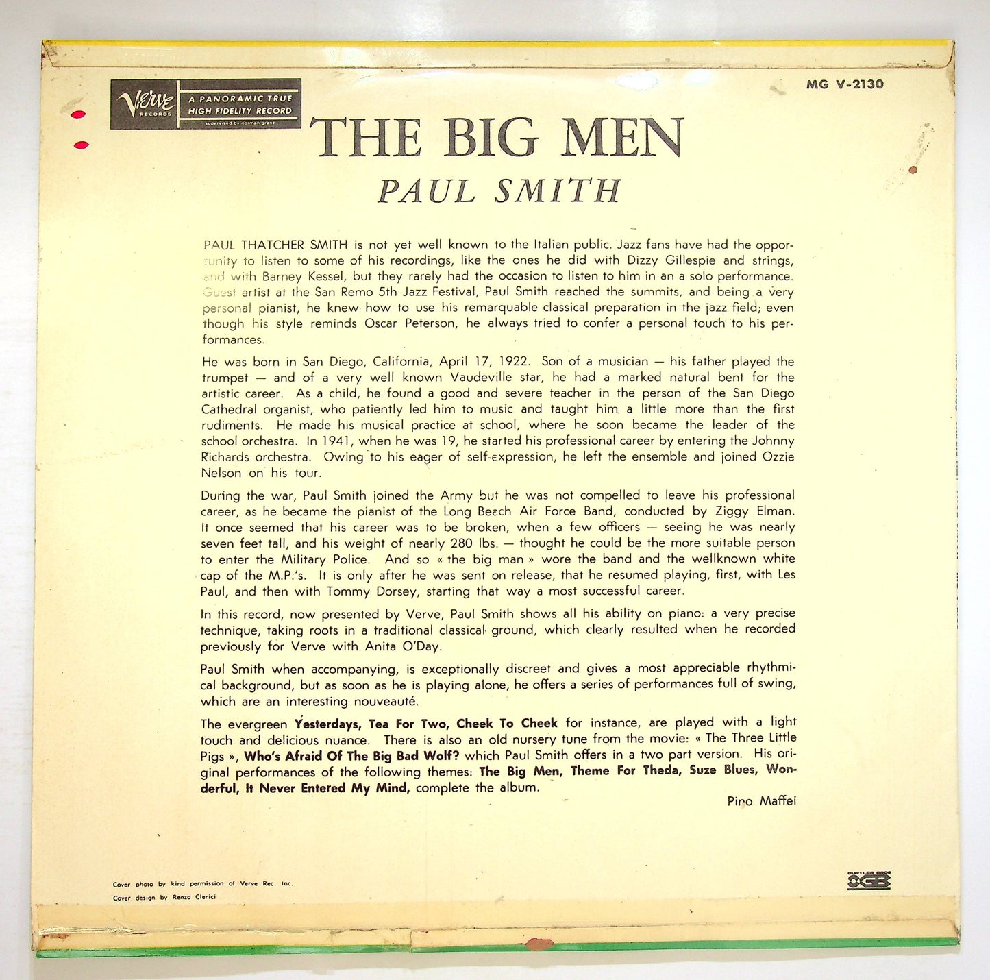 EBOND The Paul Smith - The Big Men Vinile V075038