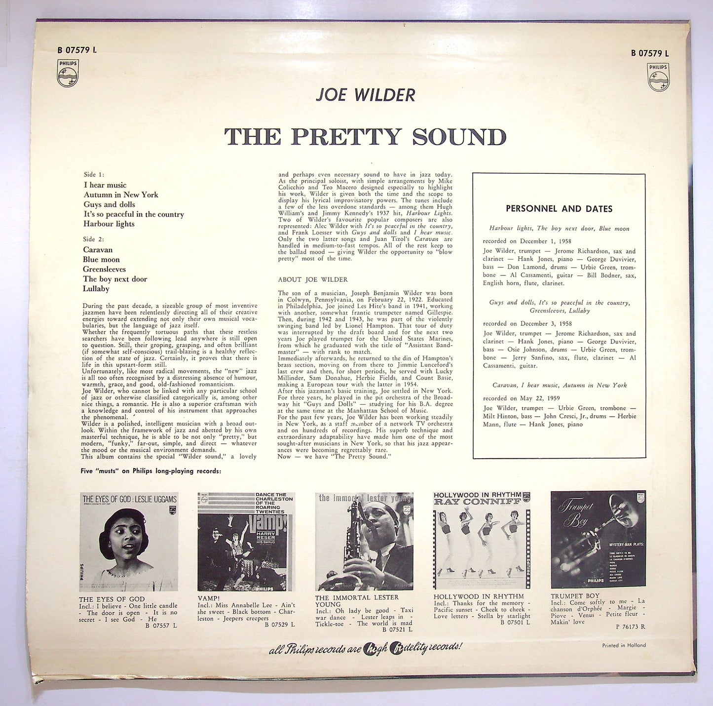 EBOND Joe Wilder - The Pretty Sound Vinile V075047
