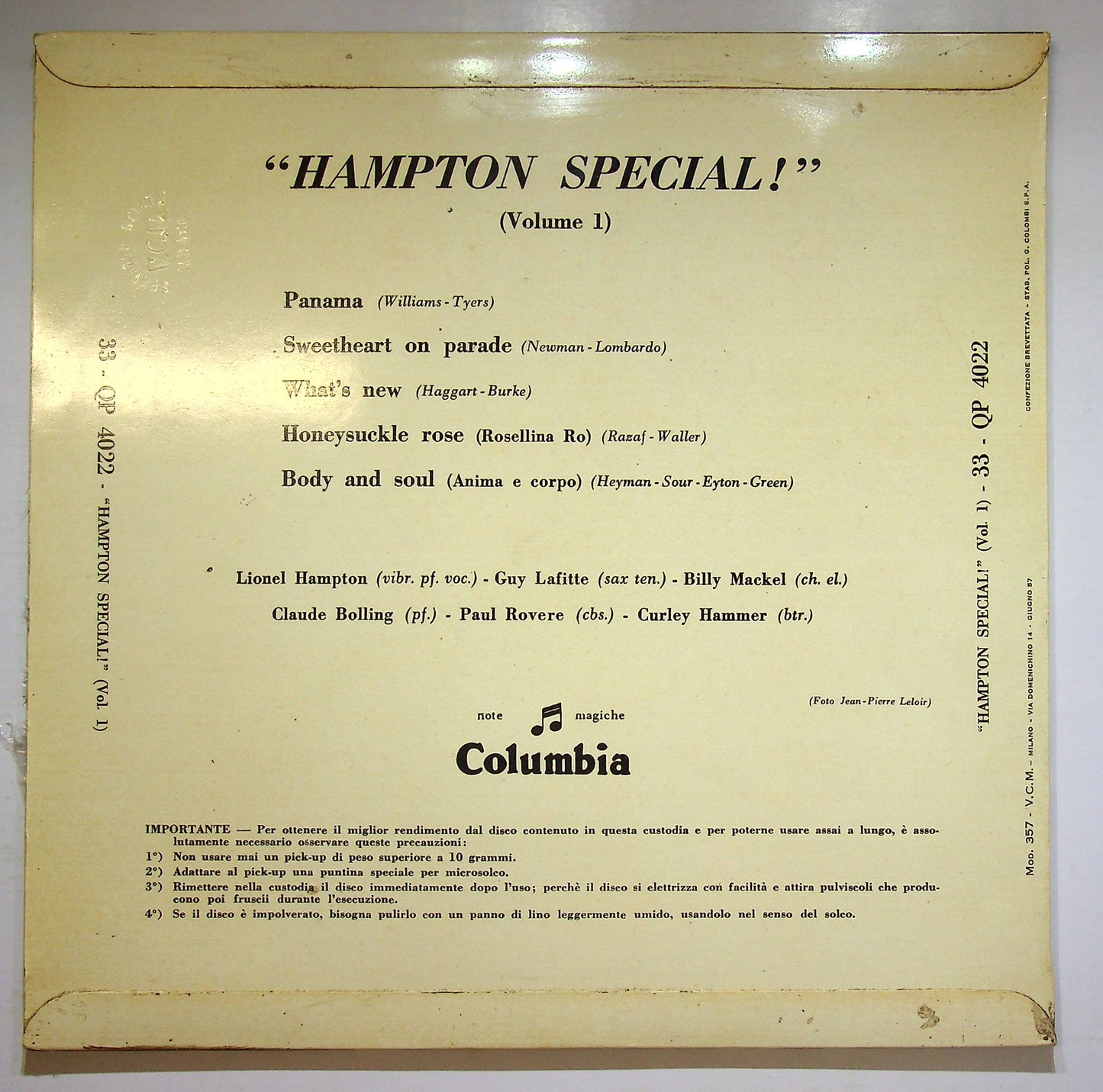 EBOND Lionel Hampton - Hampton Special! (Volume 1) Vinile V075059