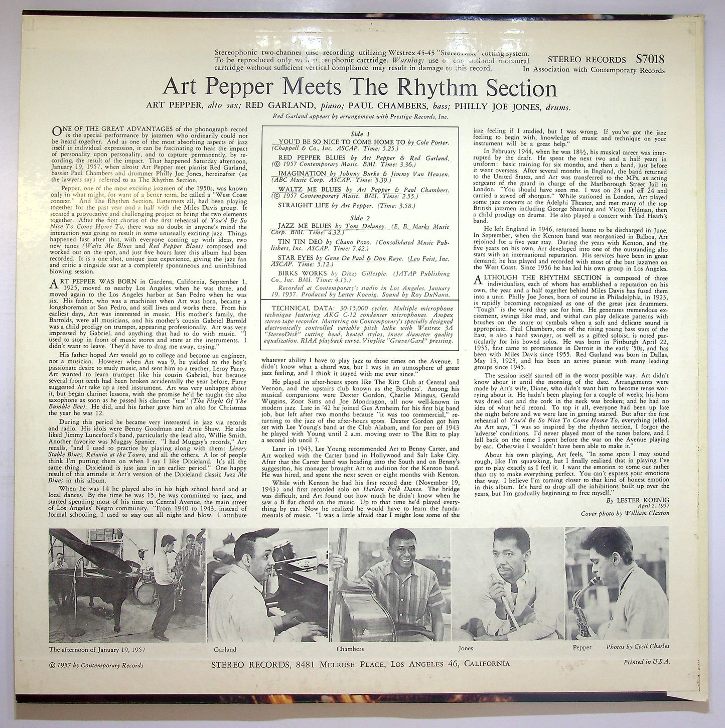 EBOND Art Pepper - Art Pepper Meets The Rhythm Section Vinile V075108