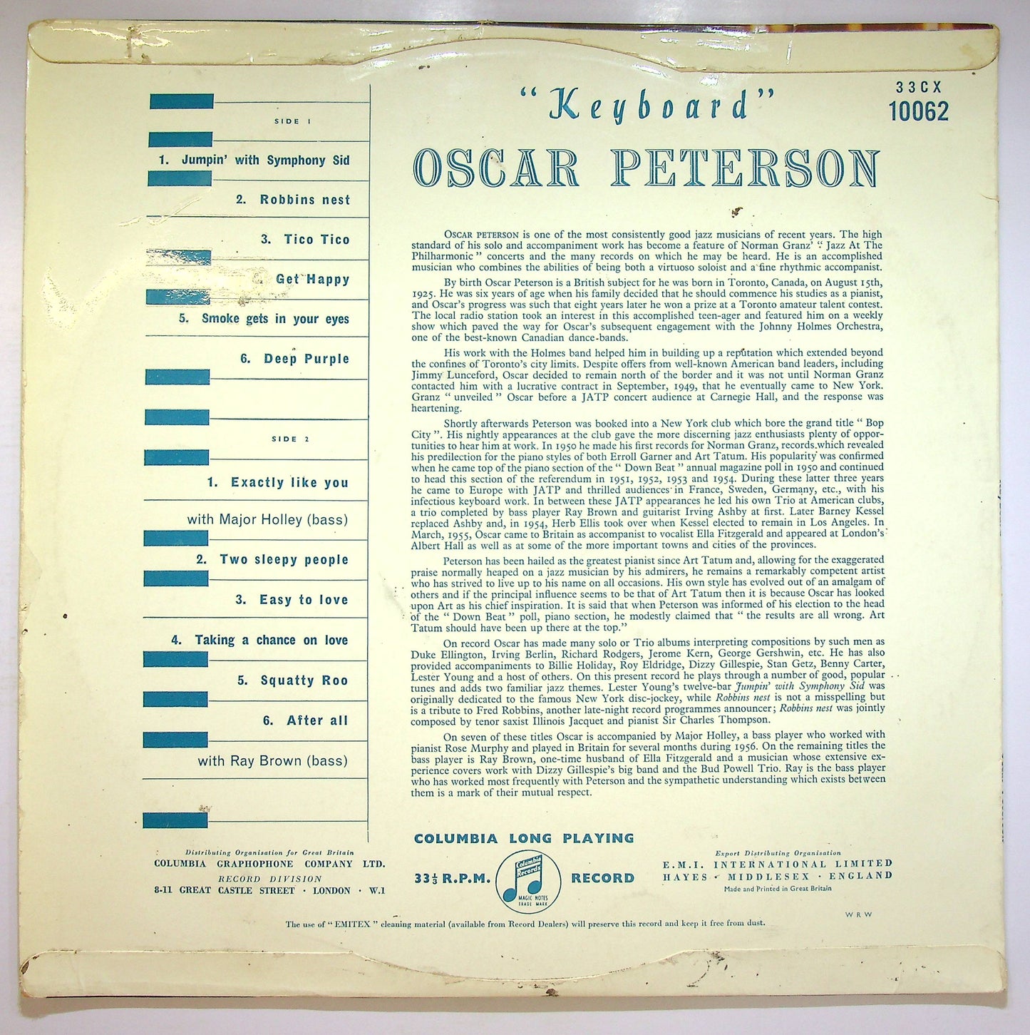 EBOND Oscar Peterson - Keyboard Vinile V075111