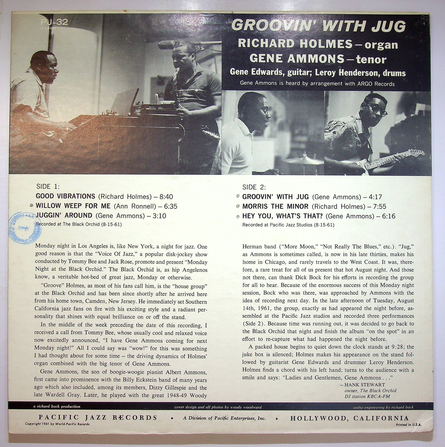 EBOND Richard Holmes & Gene Ammons - Groovin' With Jug Vinile V075117