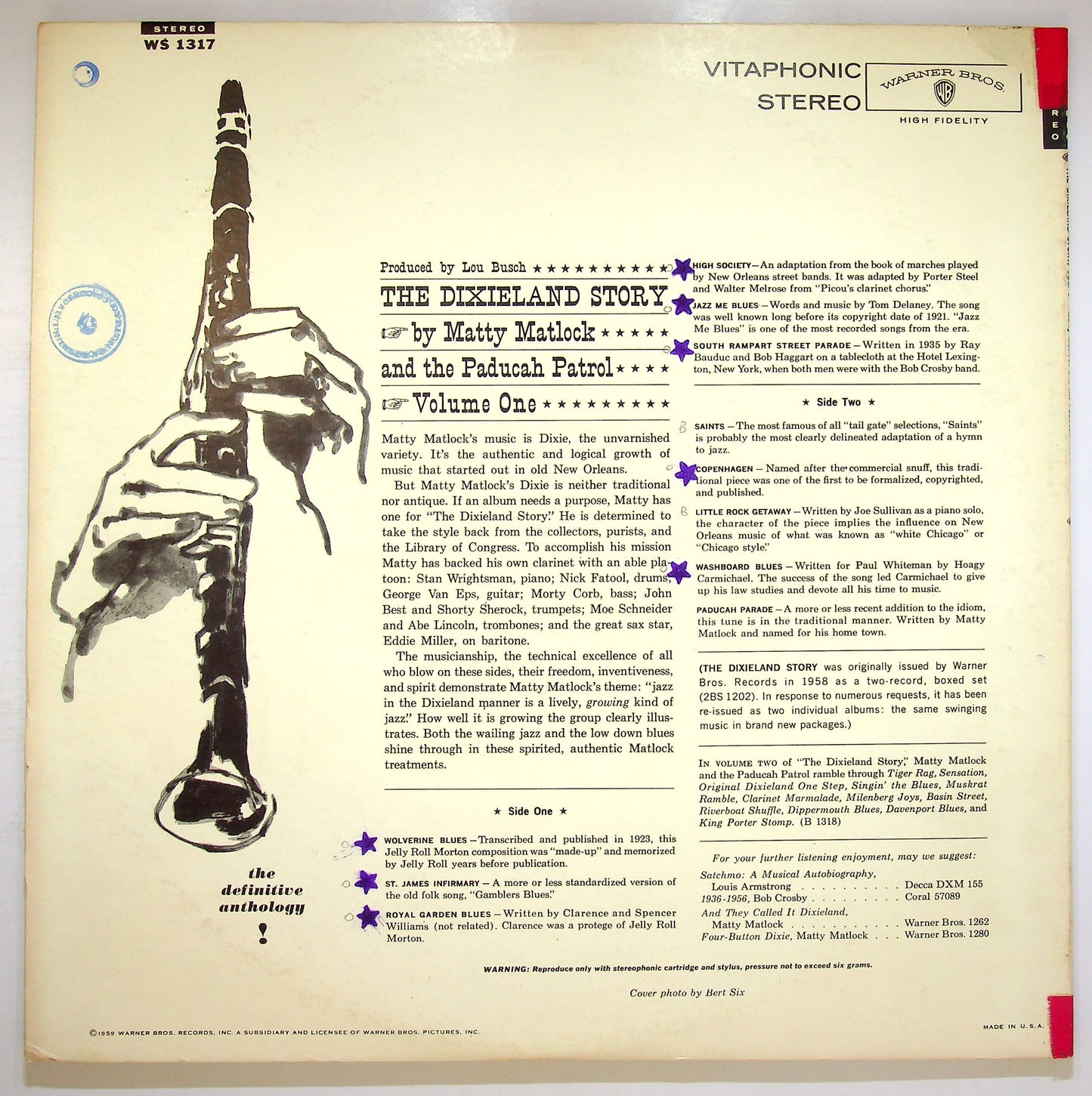 EBOND Matty Matlock - The Dixieland Story Vol. 1 Vinile V075144