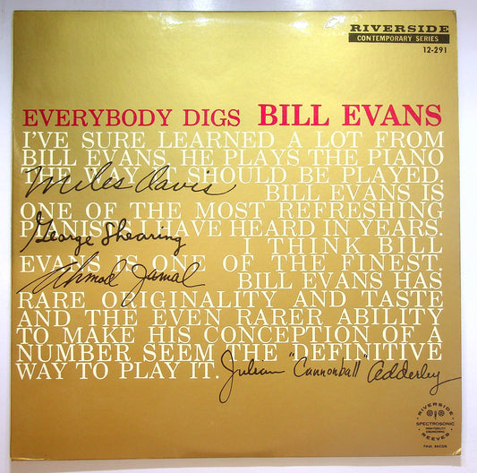 EBOND Bill Evans Trio - Everybody Digs Bill Evans (Holland) Vinile V076107