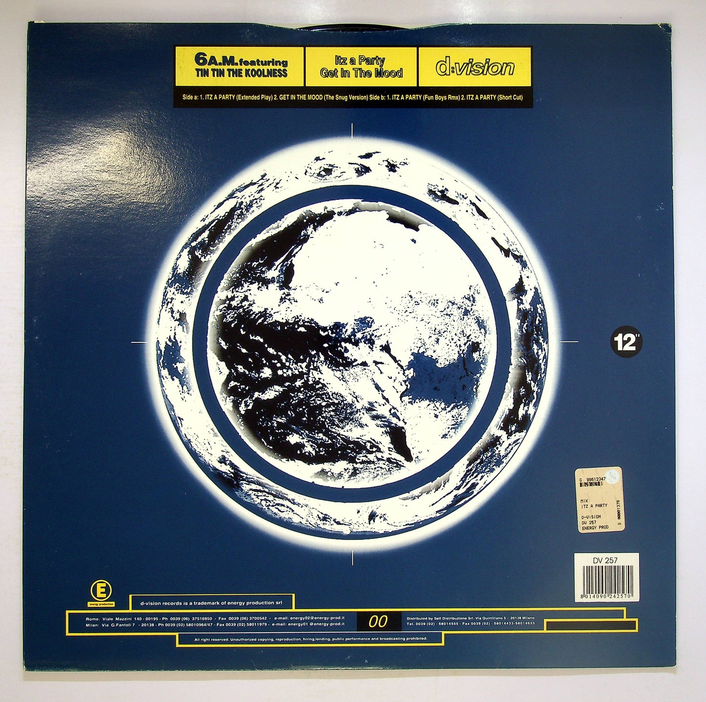 EBOND 6 A.M. - Itz A Party / Get In The Mood Vinile V078079