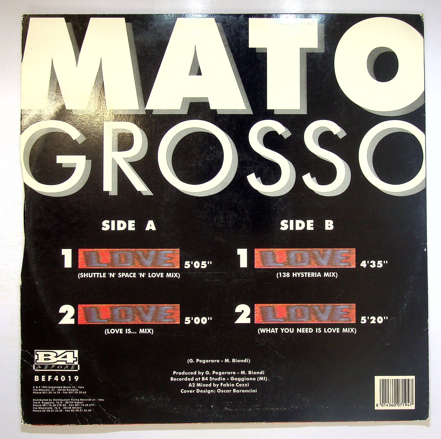 EBOND Mato Grosso - Love Vinile V078081