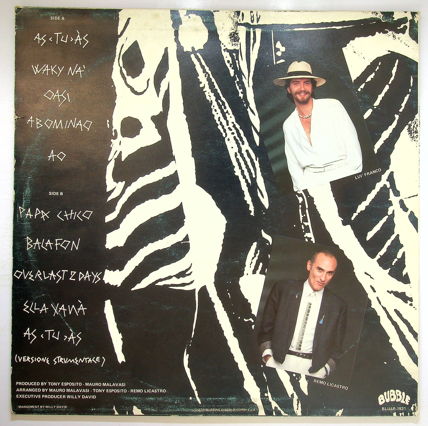 EBOND Tony Esposito - As Tu As Vinile V078096