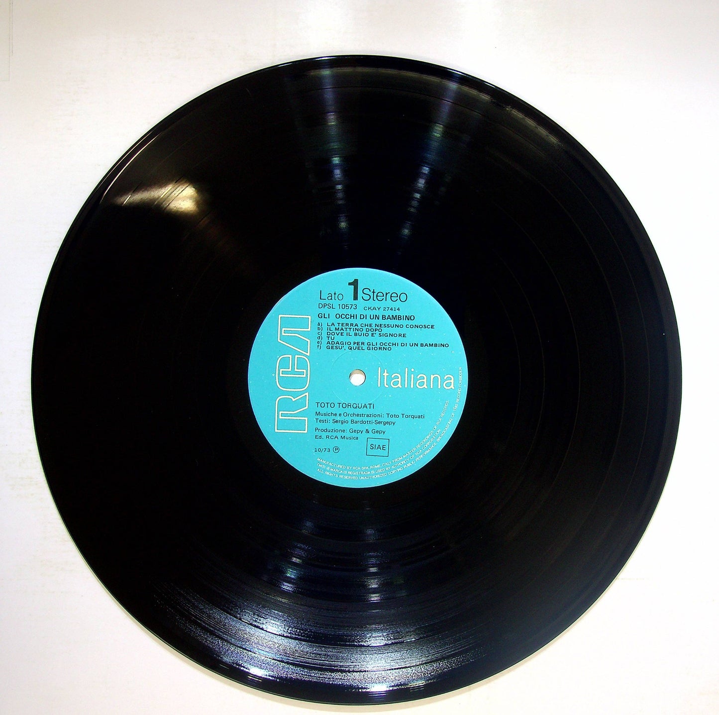 EBOND Toto Torquati - Gli Occhi Di Un Bambino Vinile V078113