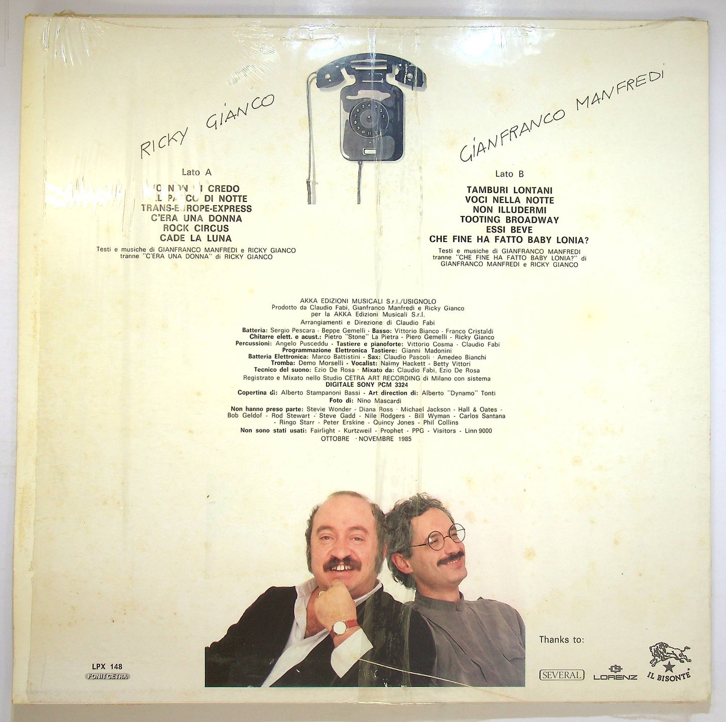 EBOND Ricky Gianco - Gianfranco Manfredi Vinile V078115