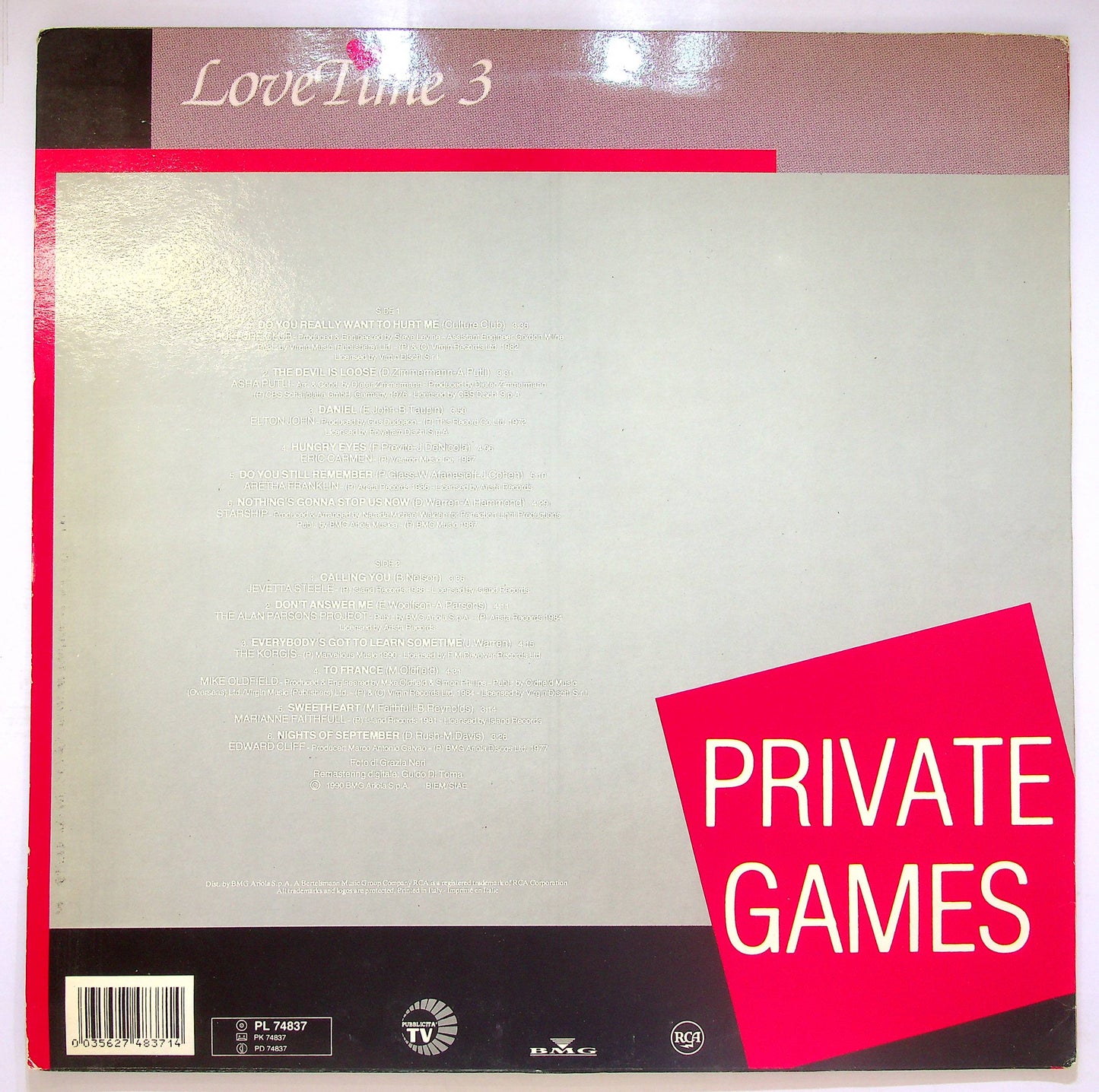 EBOND Various - LoveTime 3 - Private Games Vinile V079003