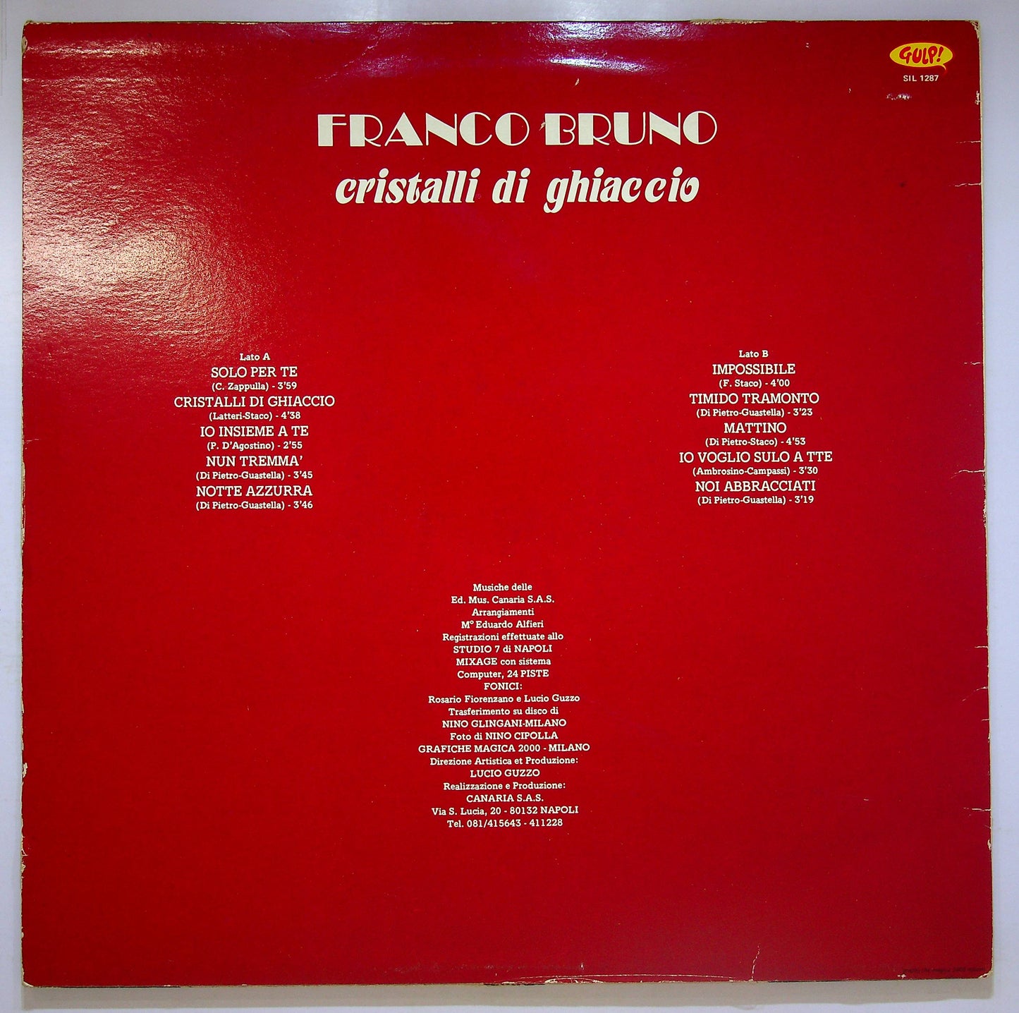 EBOND Franco Bruno - Cristalli Di Ghiaccio Vinile V079008