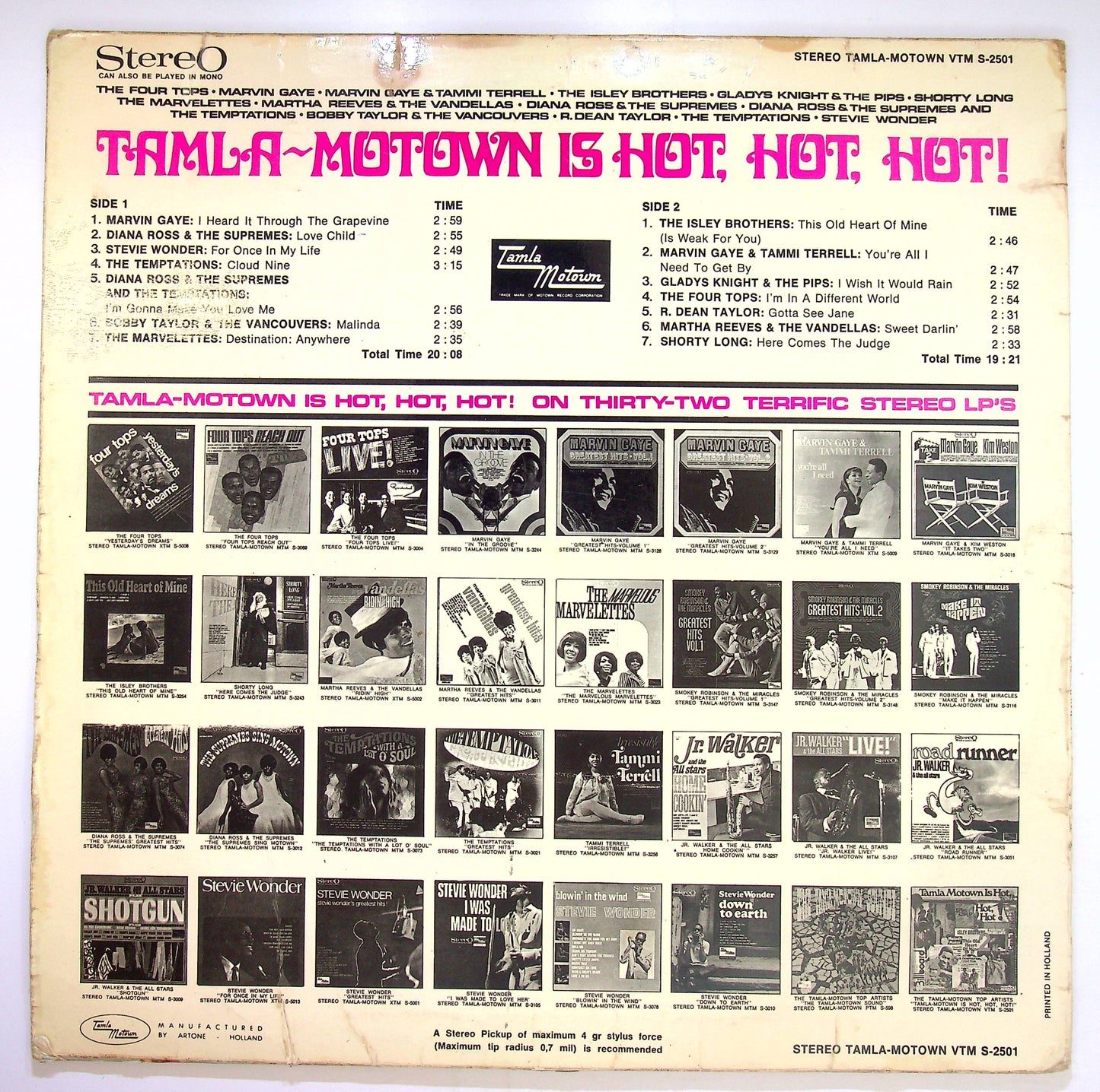 EBOND Various - Tamla Motown Is Hot, Hot, Hot! Vinile V079025