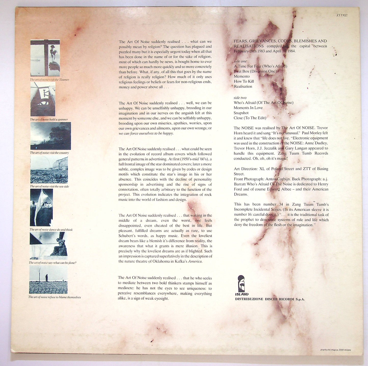 EBOND The Art Of Noise - (Who's Afraid Of?) Vinile V079086