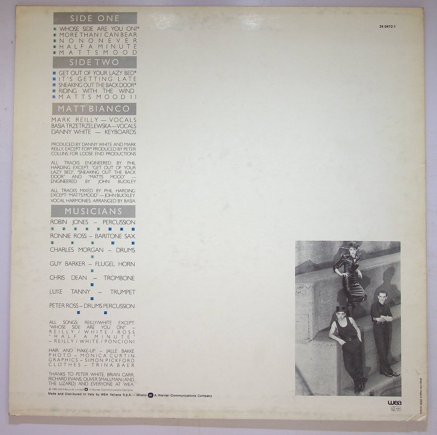 EBOND Matt Bianco - Whose Side Are You On Vinile V079099