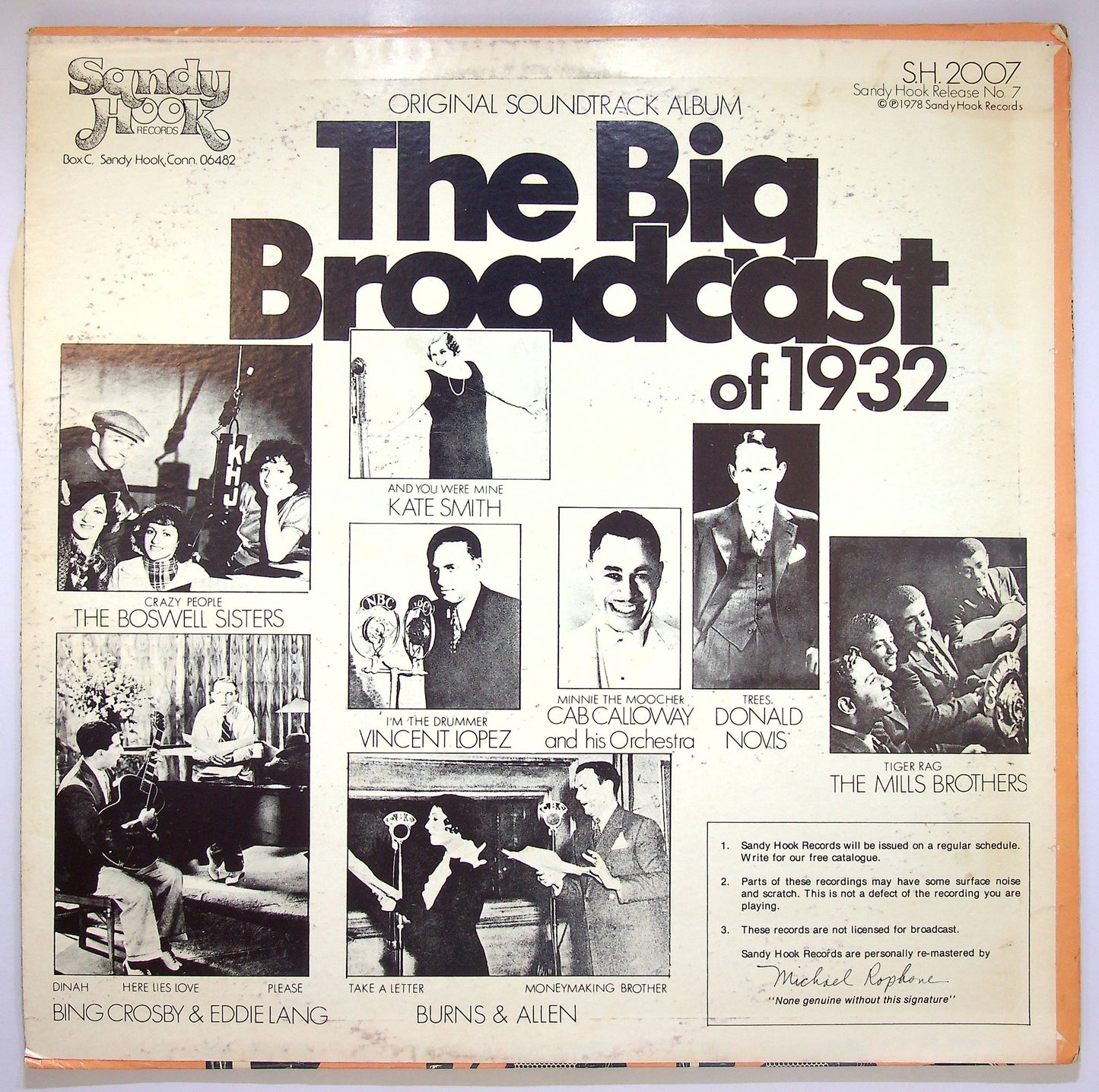 EBOND The Big Broadcast Of 1932 - Original Soundtrack Recording Vinile V080086