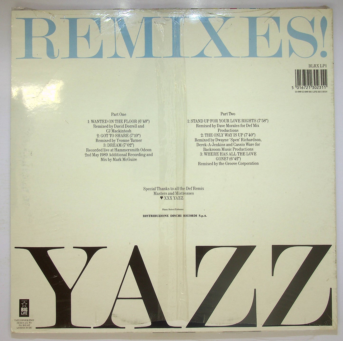 EBOND Yazz - The 'Wanted' Remixes! Vinile V081000