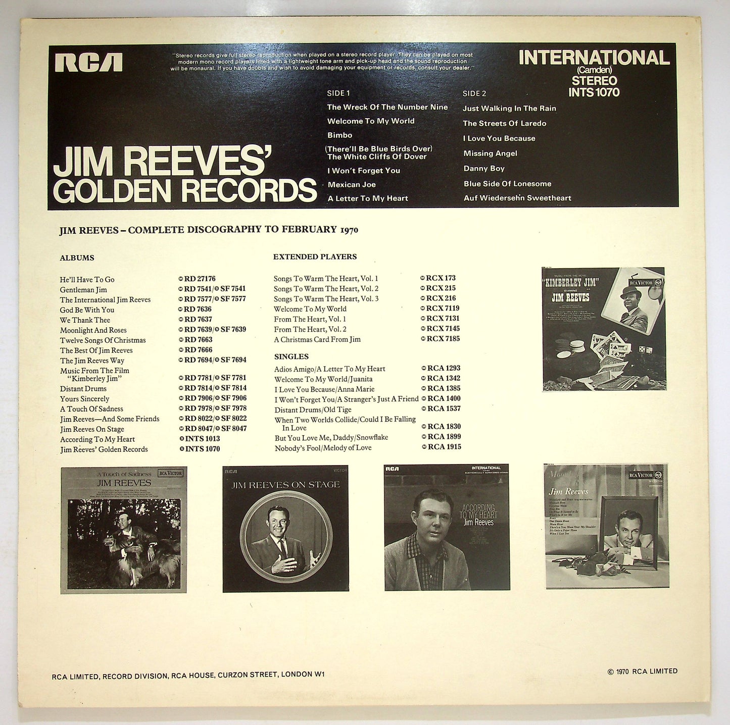 EBOND Jim Reeves - Jim Reeves' Golden Records Vinile V081034