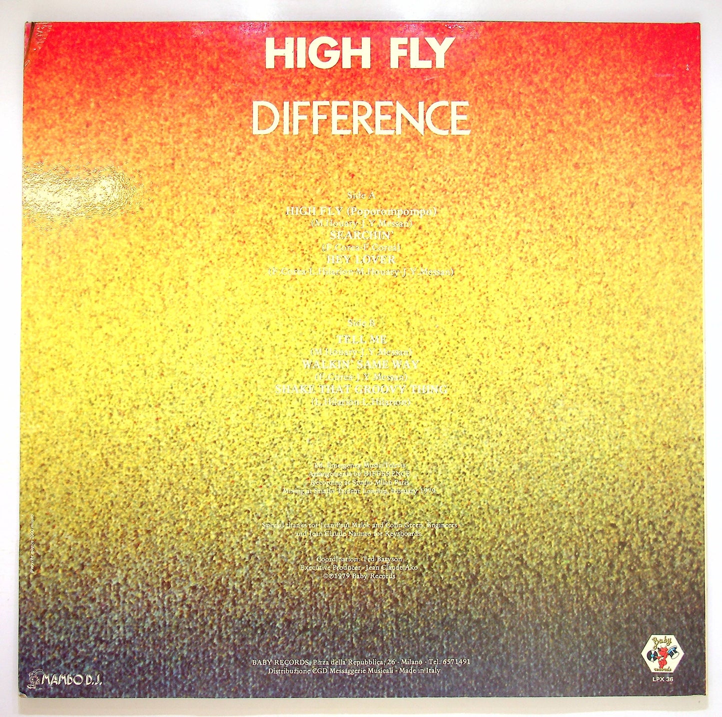 EBOND Difference - High Fly Vinile V081044