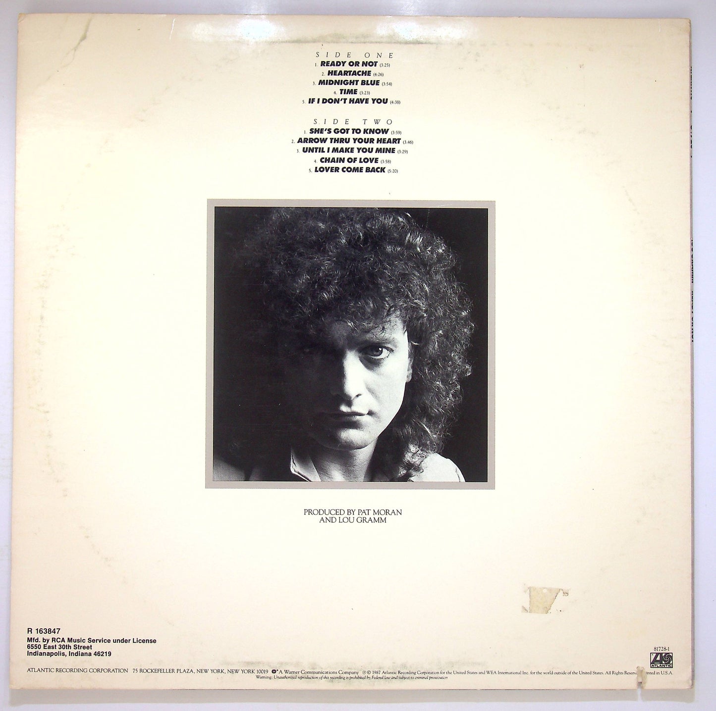 EBOND Lou Gramm - Ready Or Not Vinile V081056