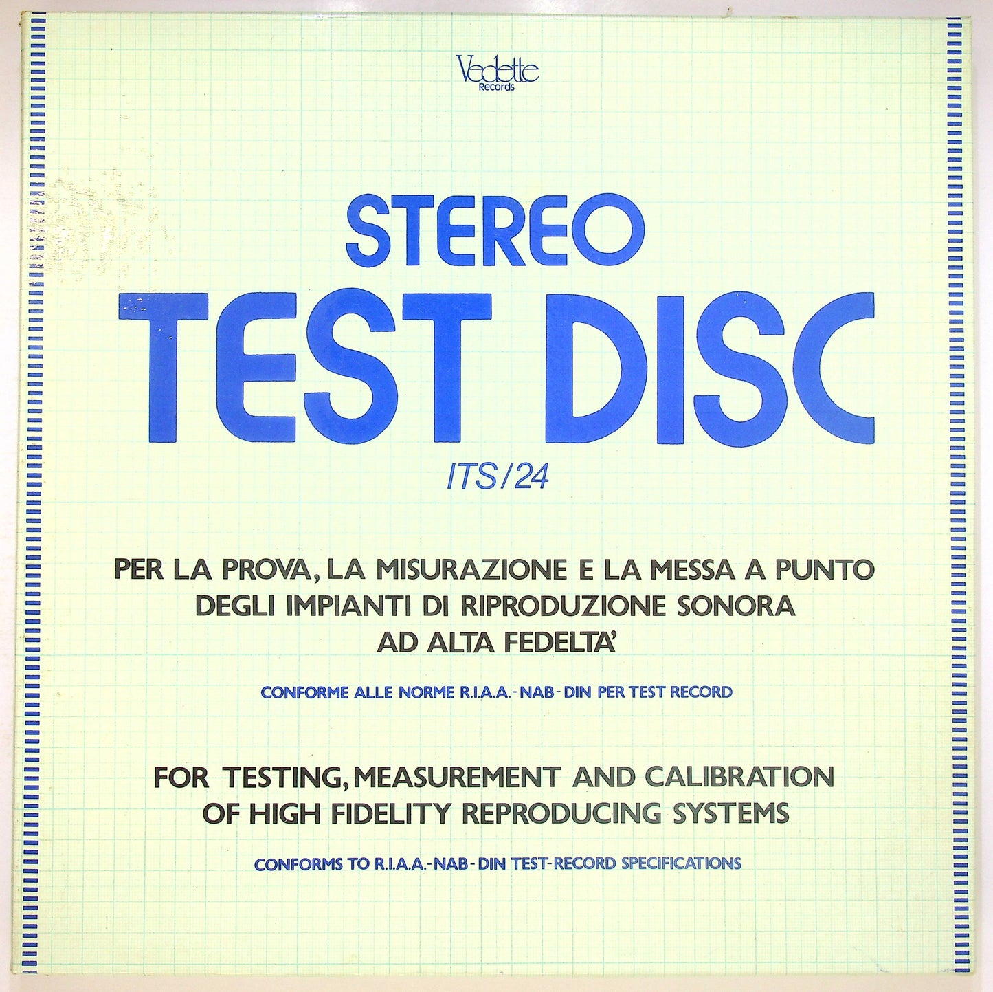 EBOND No Artist - Stereo Test Disc Vinile V081075
