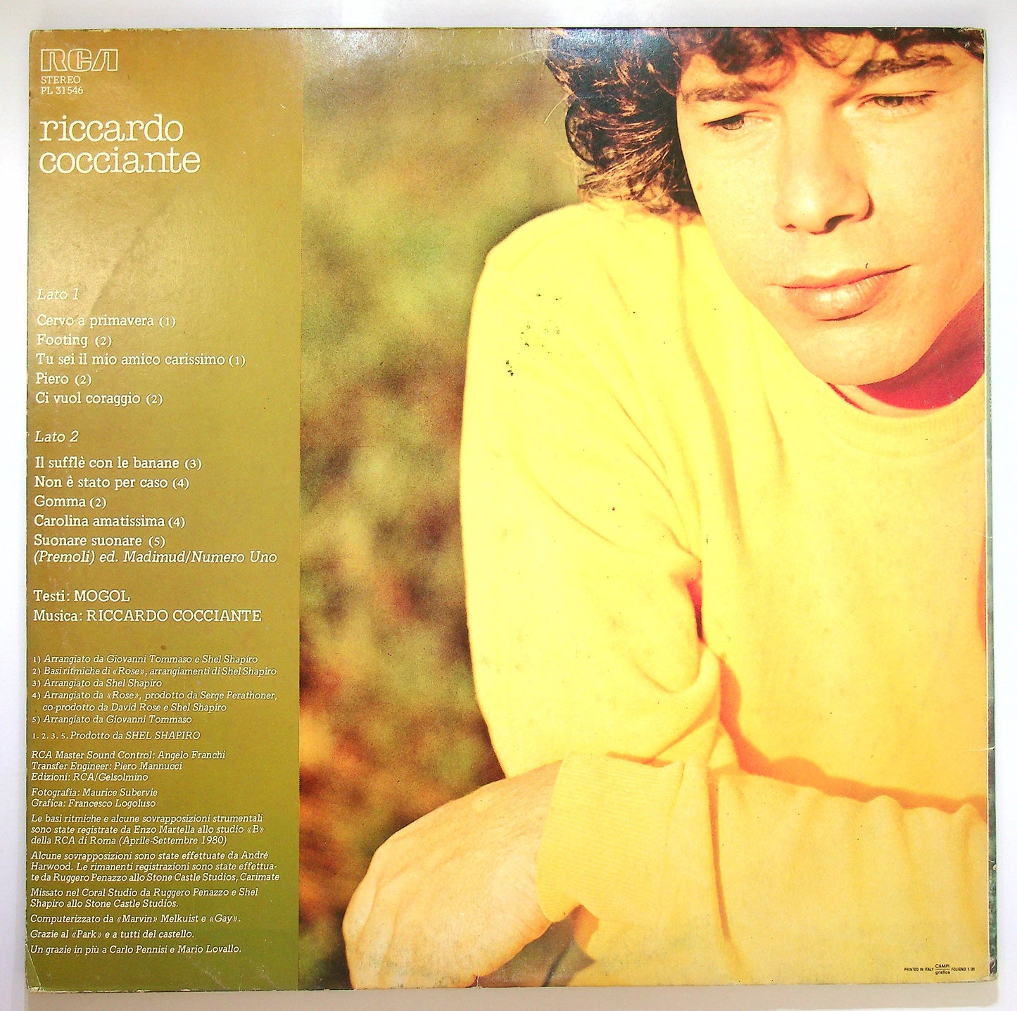 EBOND Riccardo Cocciante - Cervo A Primavera Vinile V082049