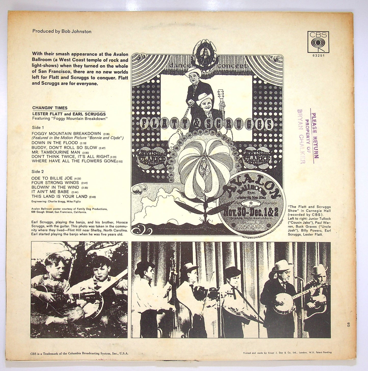 EBOND Lester Flatt & Earl Scruggs - Changin' Times Vinile V082058