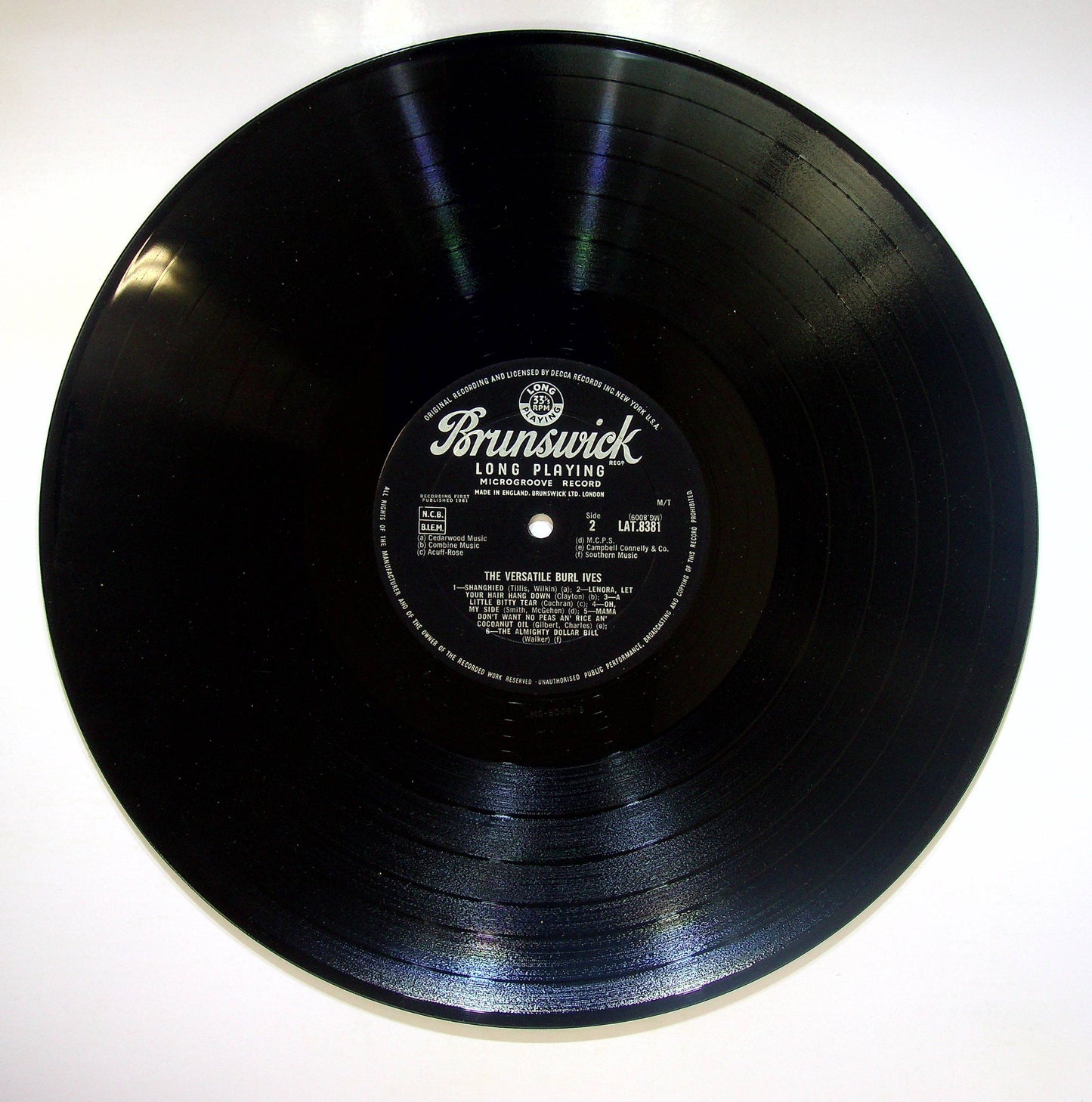 EBOND Burl Ives - The Versatile Burl Ives! Vinile V082062