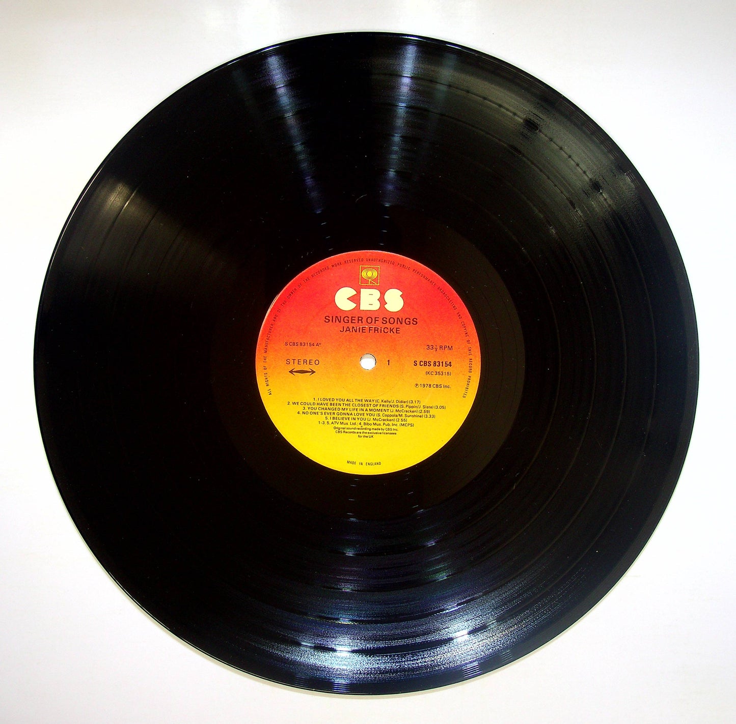 EBOND Janie Fricke - Singer Of Songs Vinile V082082