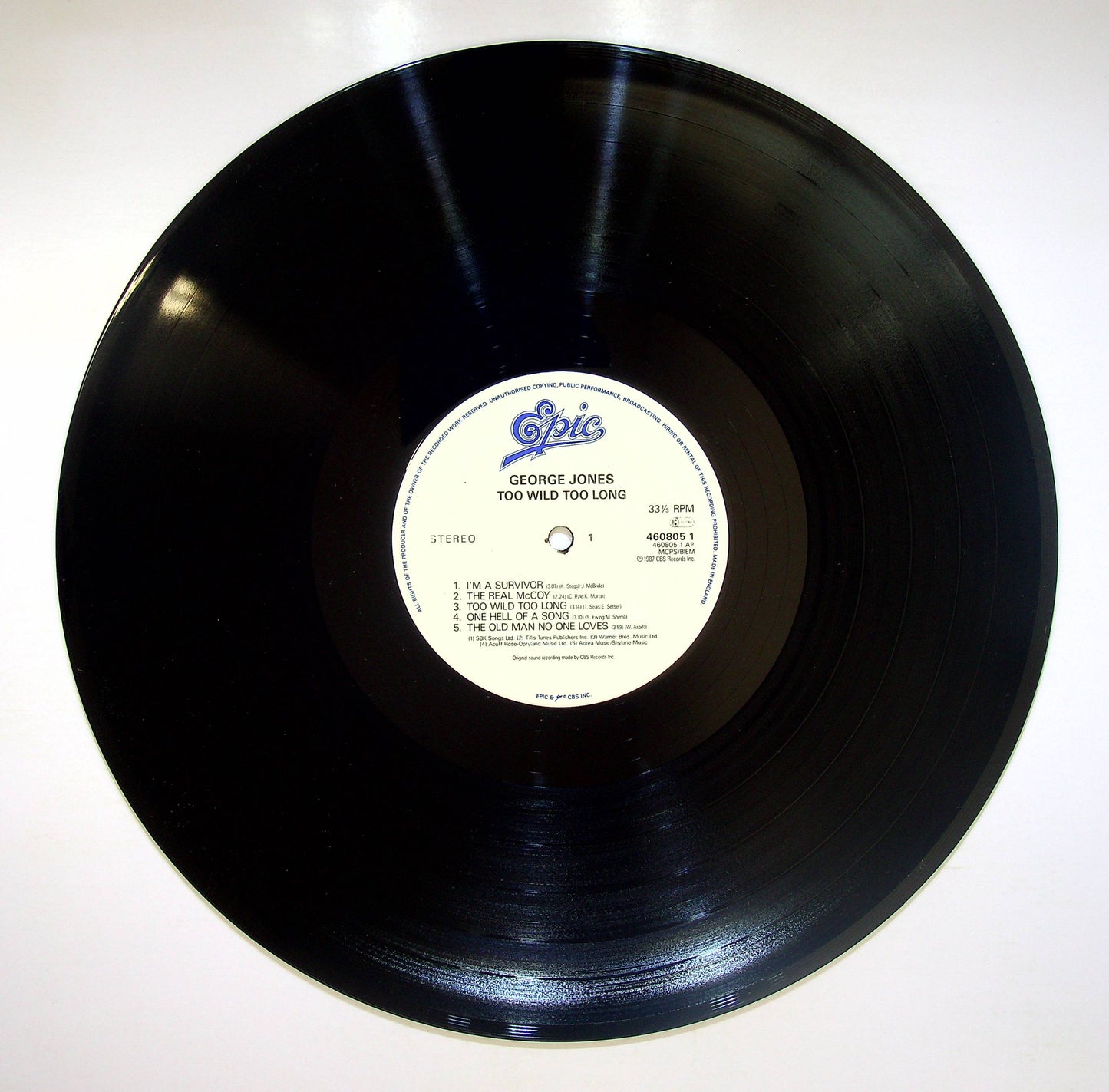 EBOND George Jones - Too Wild Too Long Vinile V082086