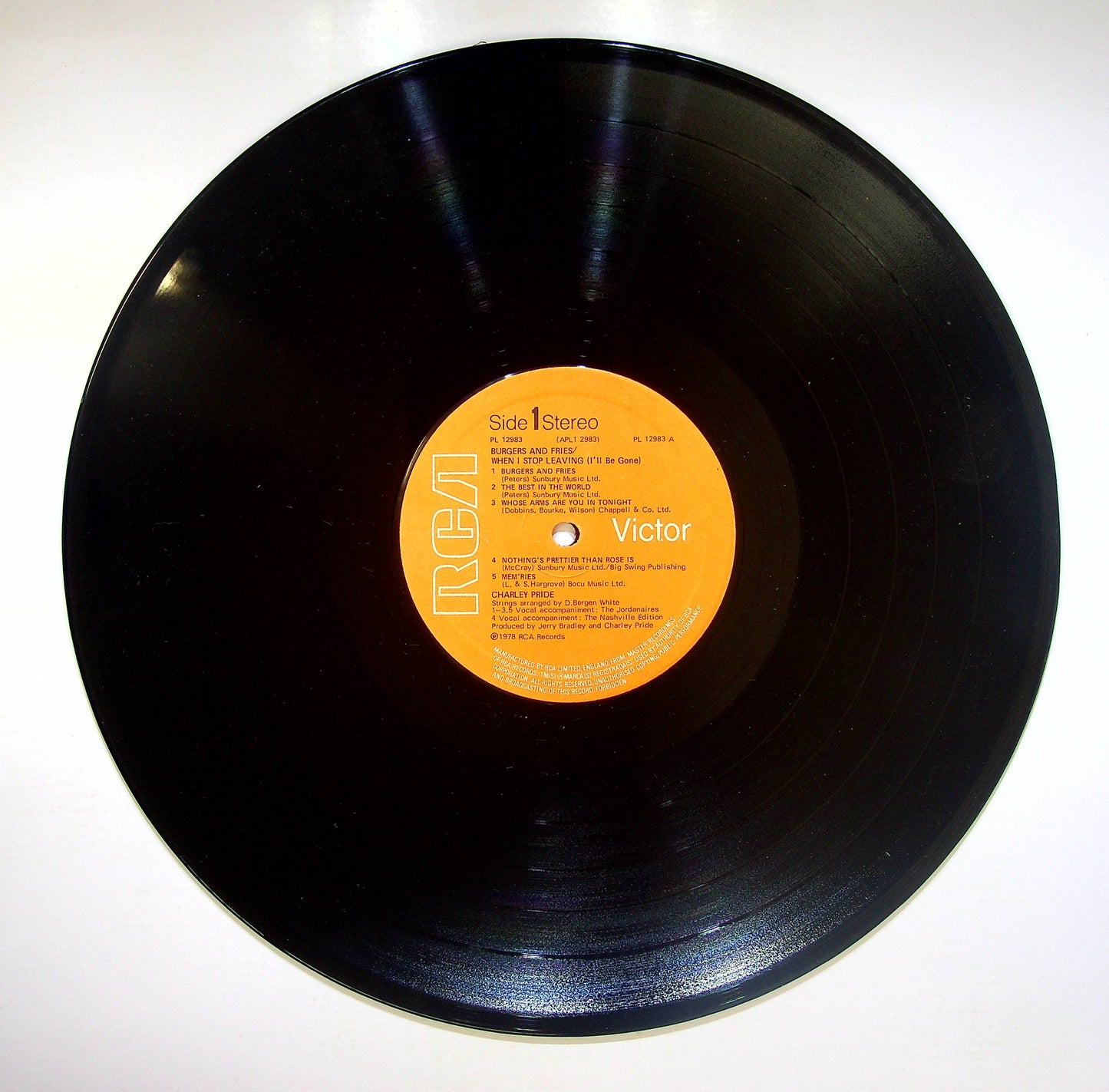 EBOND Charley Pride - Burgers And Fries Vinile V082093