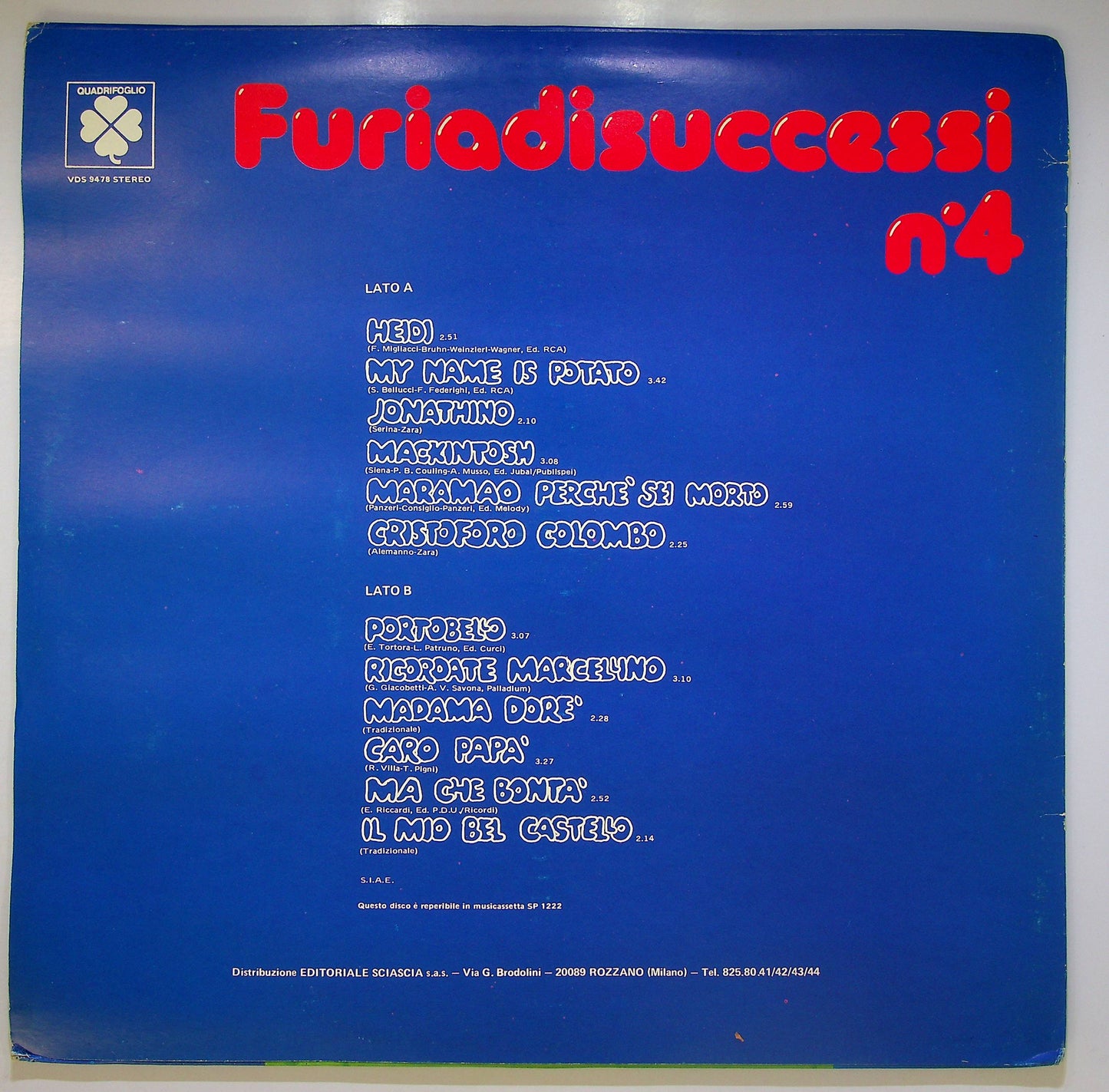 EBOND Various - Furia Di Successi N. 4 Vinile V082124