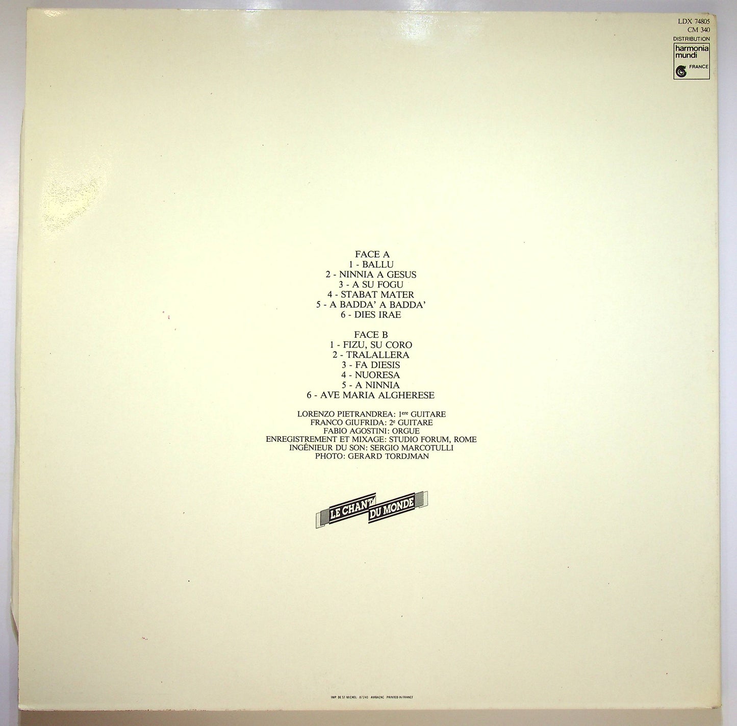 EBOND Maria Carta - Maria Carta Vinile V082133
