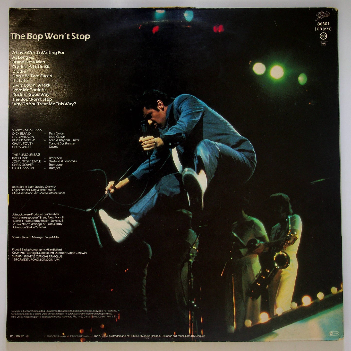 EBOND Shakin' Stevens - The Bop Won't Stop Vinile V083008