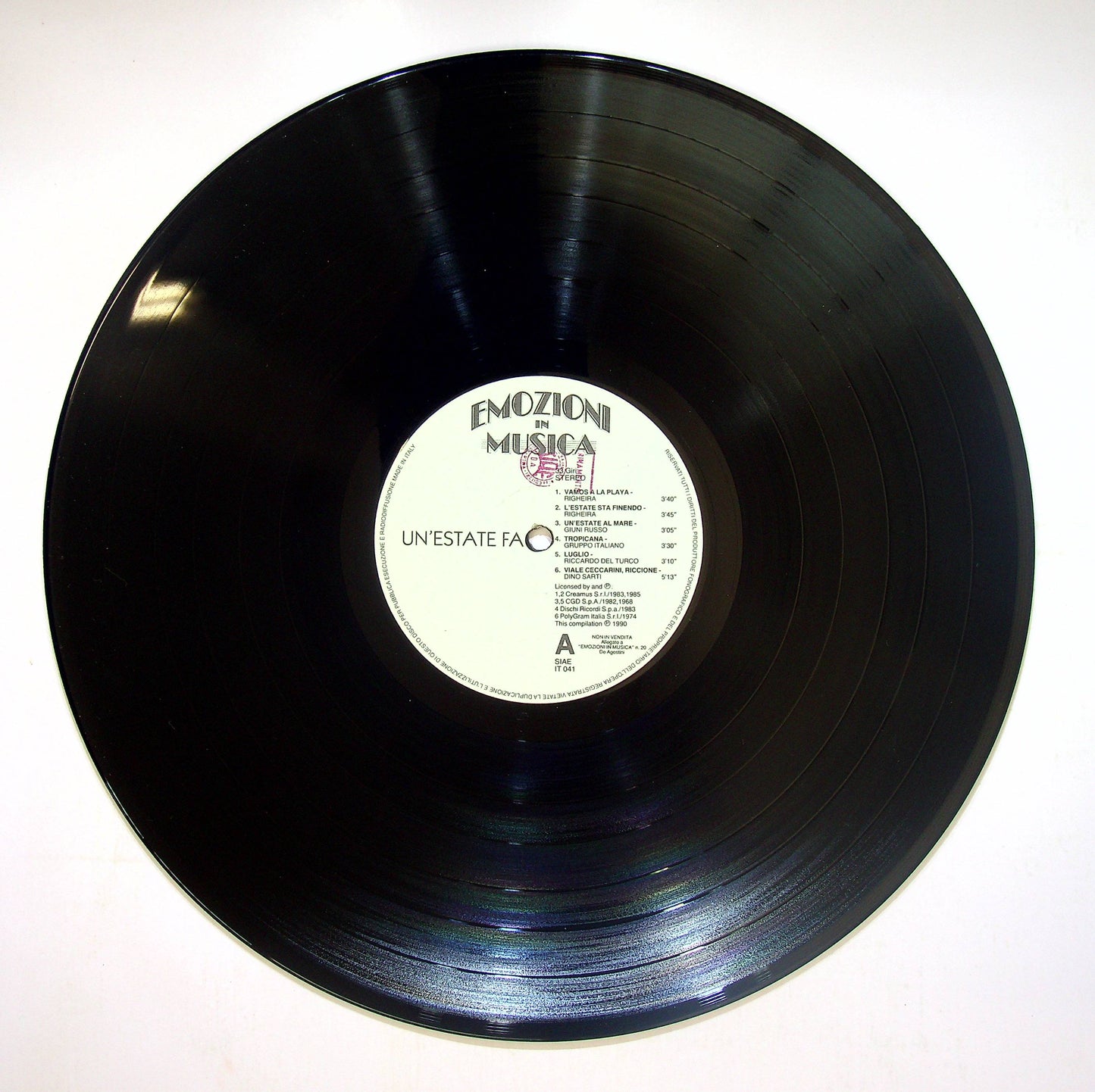 EBOND Various - Un' Estate Fa Vinile V083025