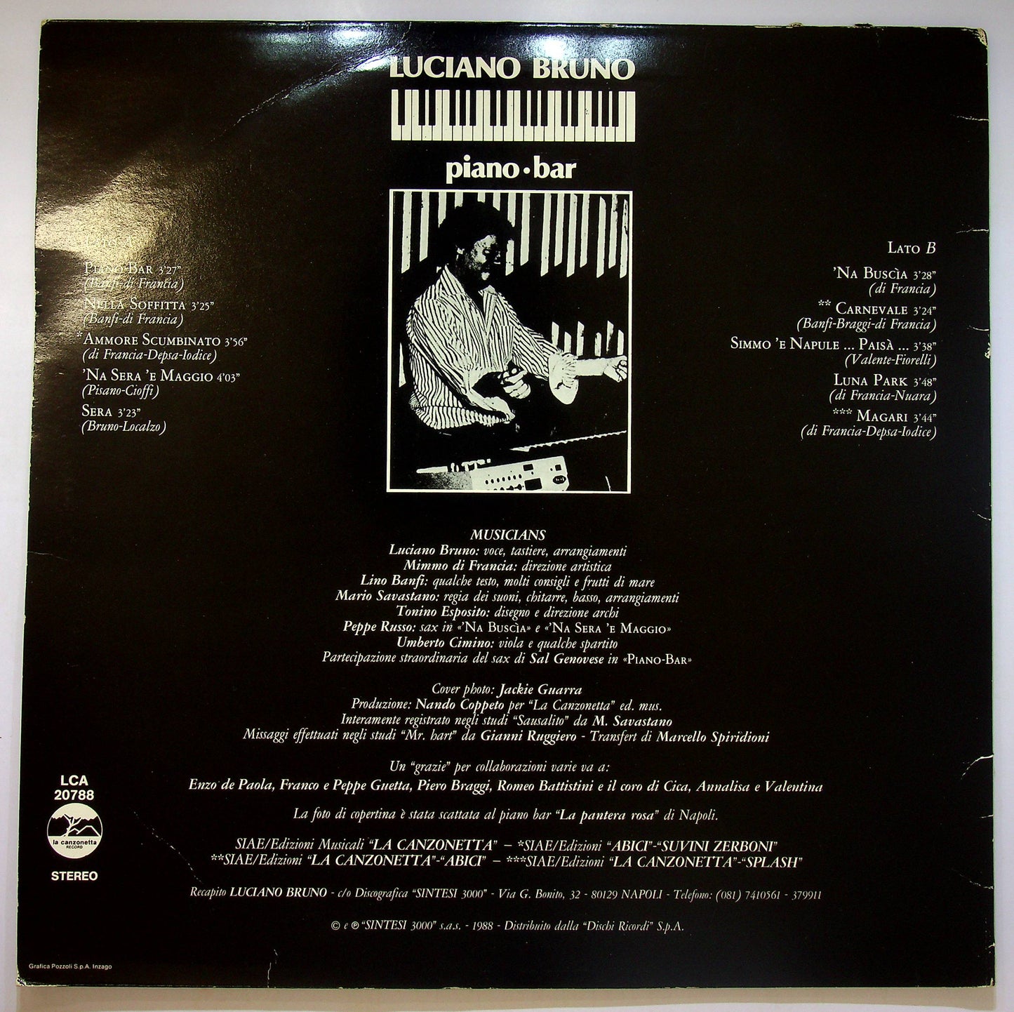 EBOND Luciano Bruno - Piano-Bar Vinile V083058