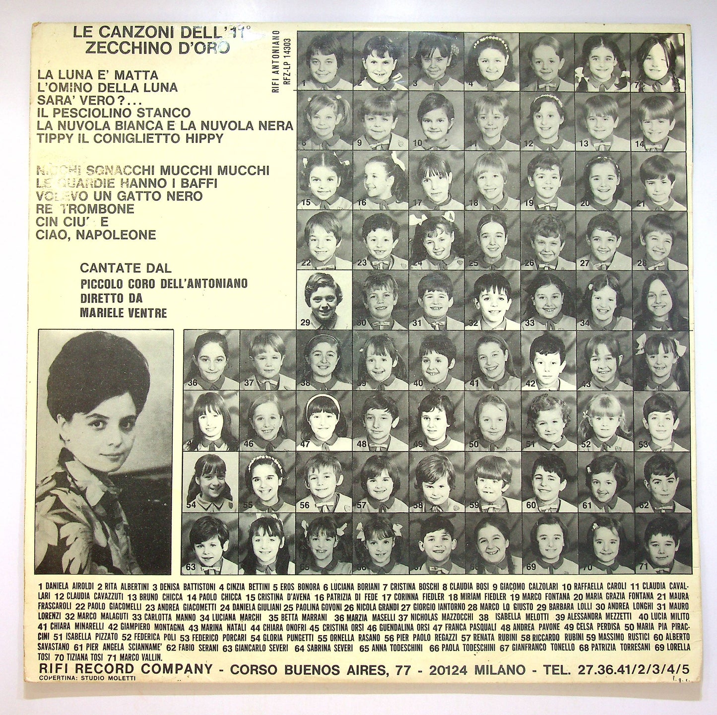 EBOND Various - 11º Zecchino D'Oro 1969 (CRISTINA D'AVENA) Vinile V083064