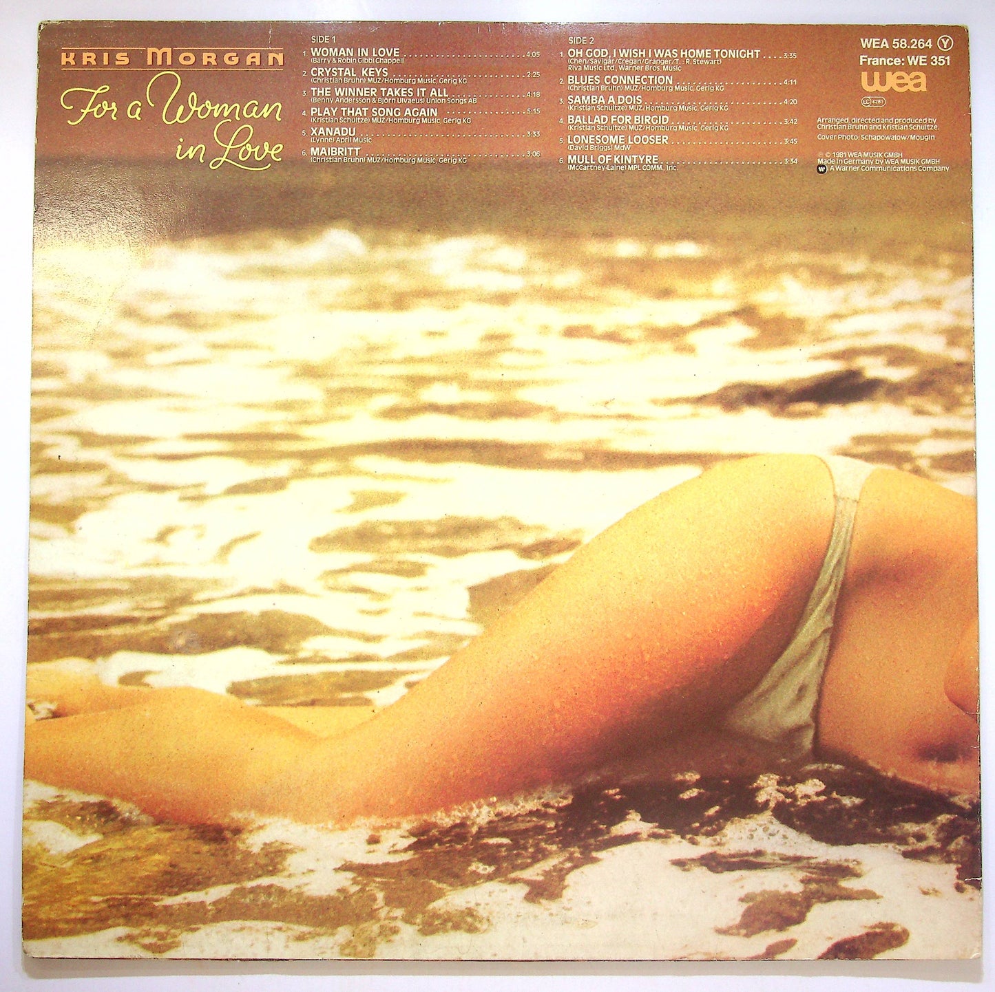EBOND Kris Morgan - For A Woman In Love Vinile V083068