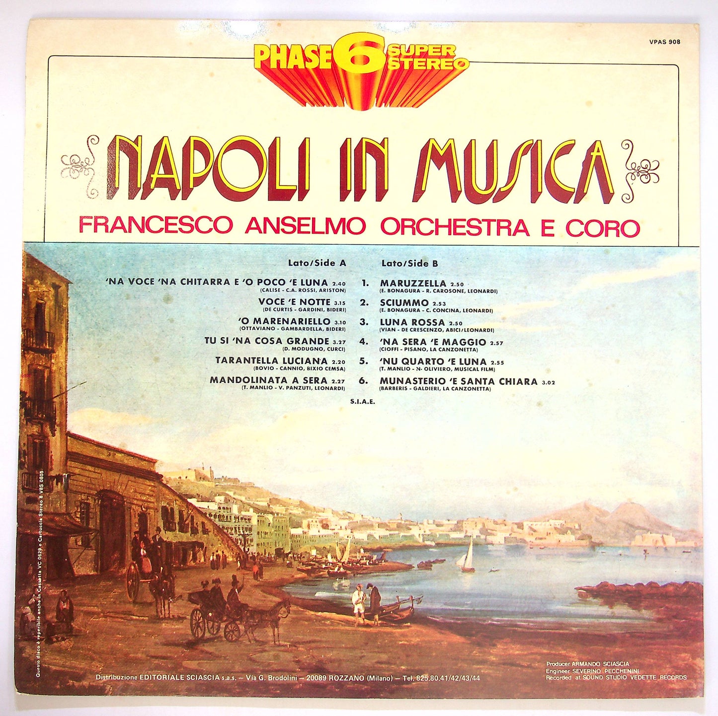 EBOND Francesco Anselmo Orchestra E Coro - Napoli In Musica Vinile V083080
