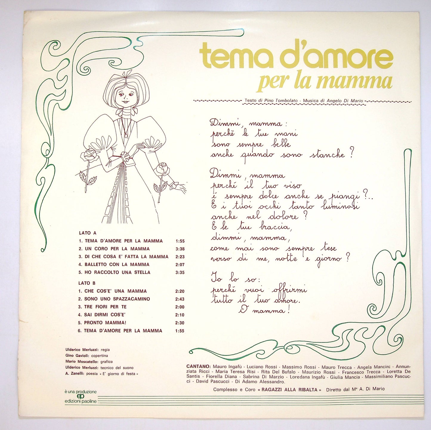 EBOND Tema D'Amore Per La Mamma Vinile V083081