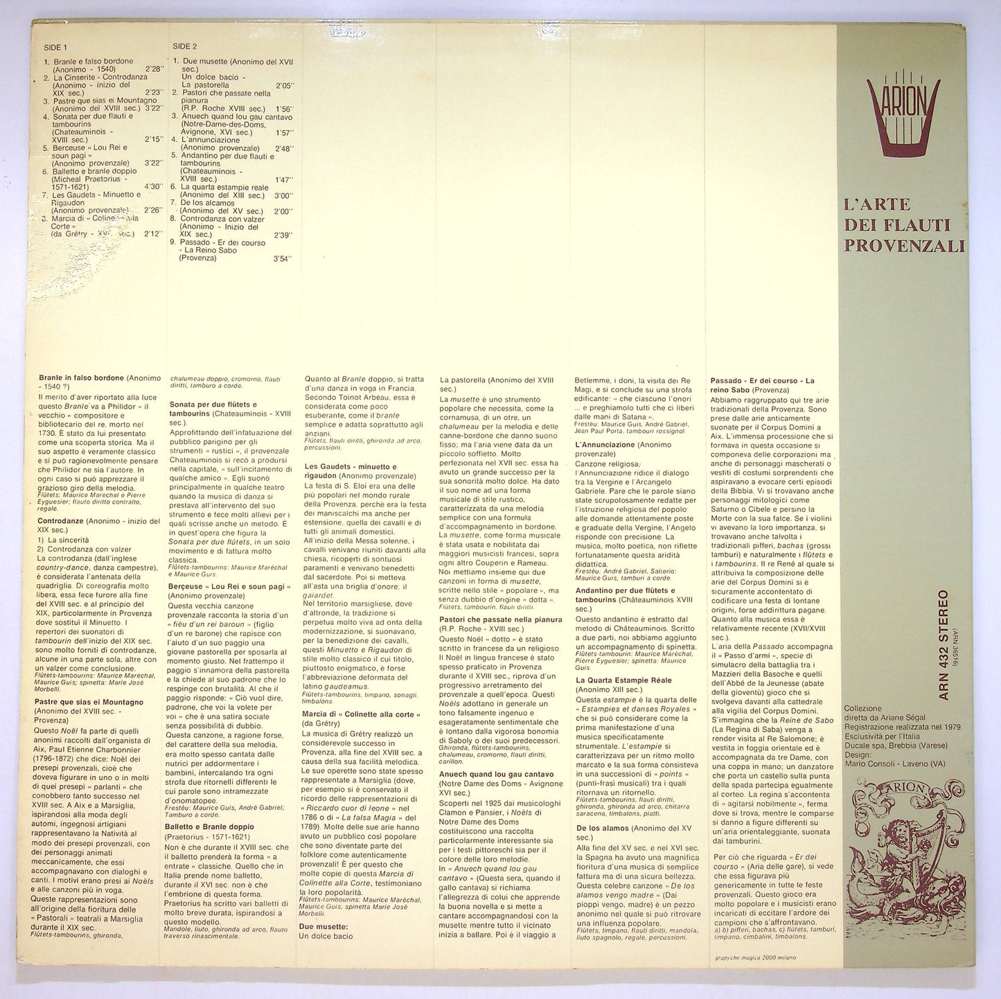 EBOND L’Arte Dei Flauti Provenzali - Vol. 3 Vinile V083082