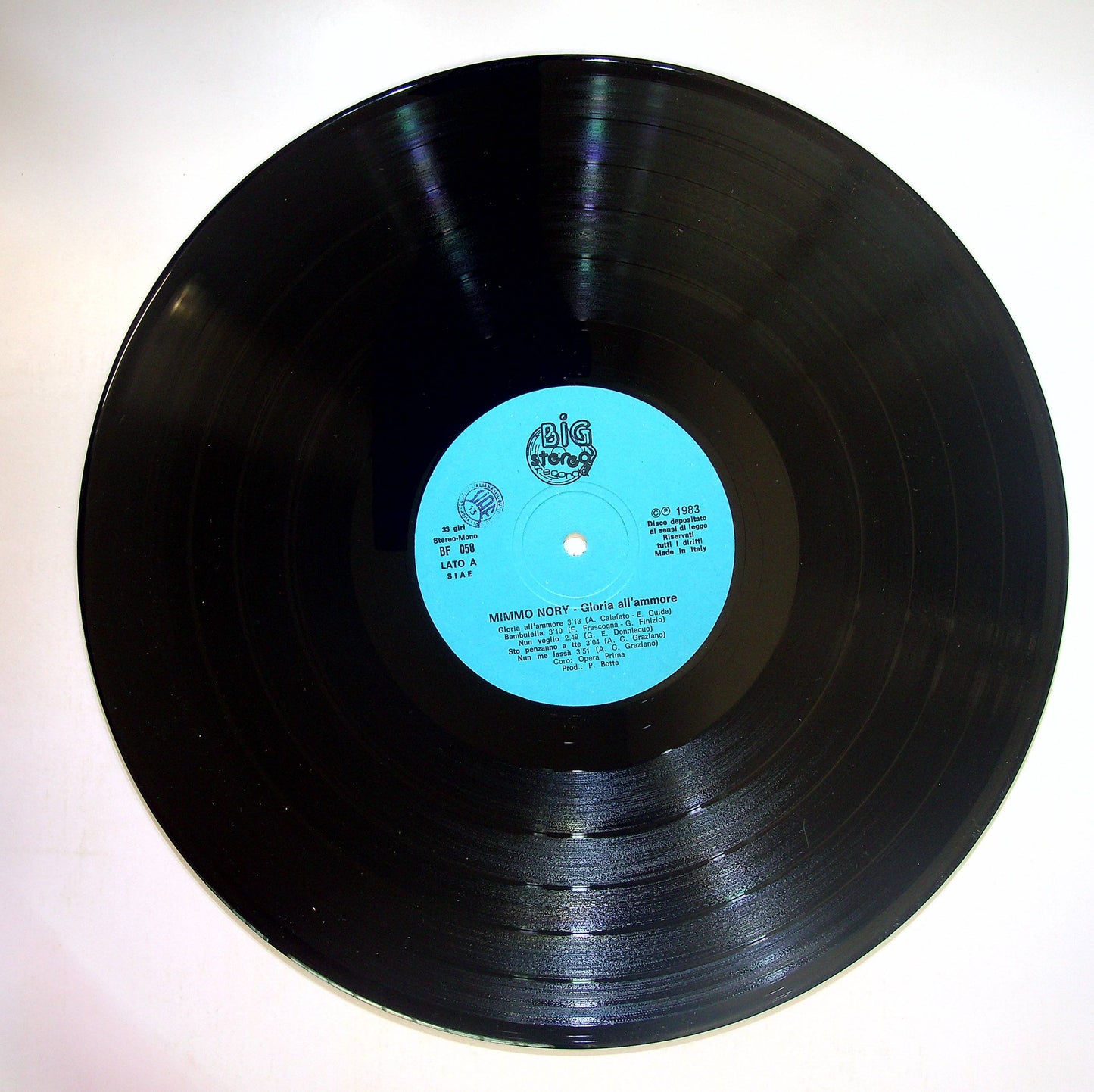 EBOND Mimmo Nory - Gloria All'Ammore Vinile V083093