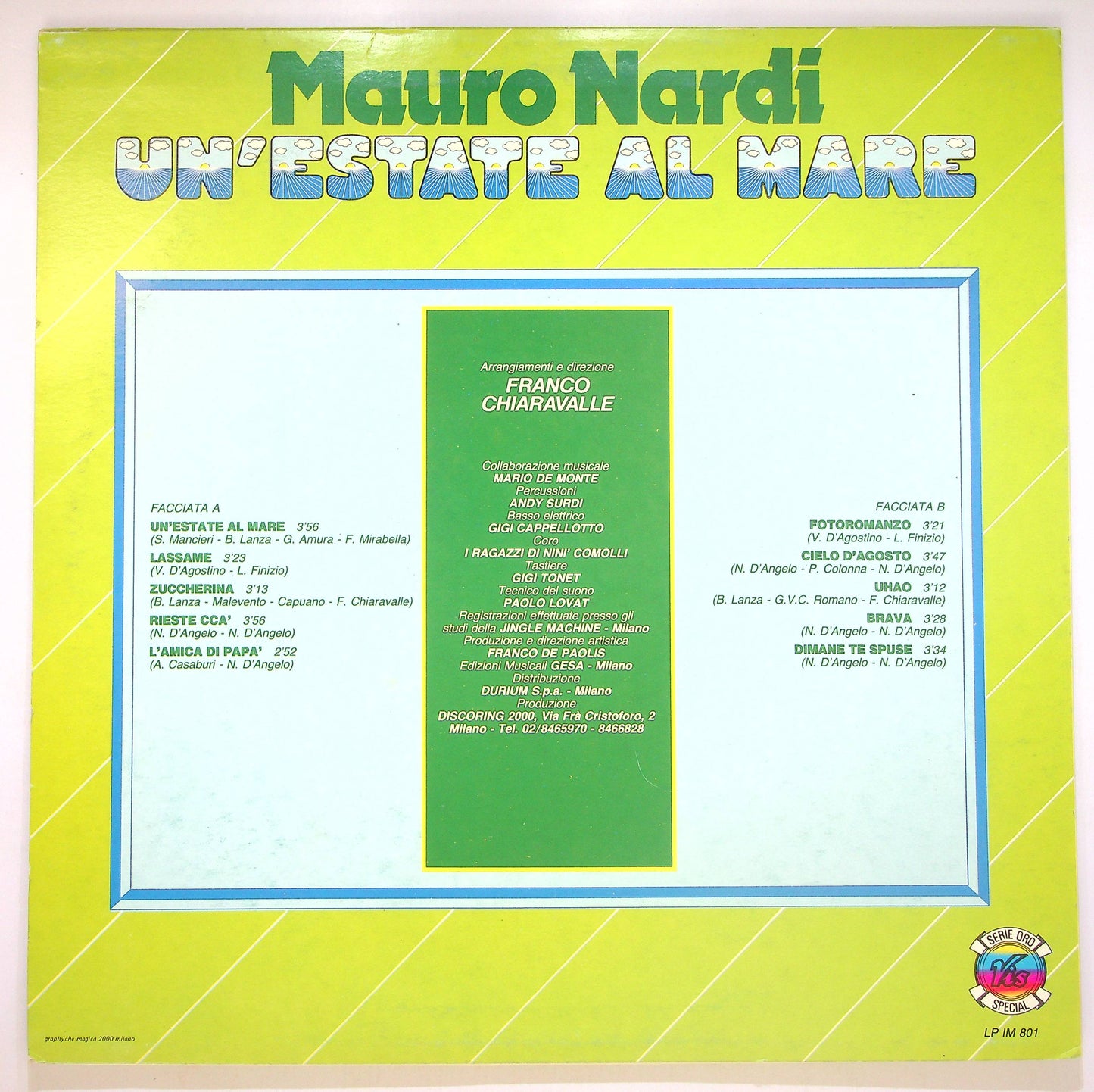 EBOND Mauro Nardi - Un'Estate Al Mare Vinile V083094
