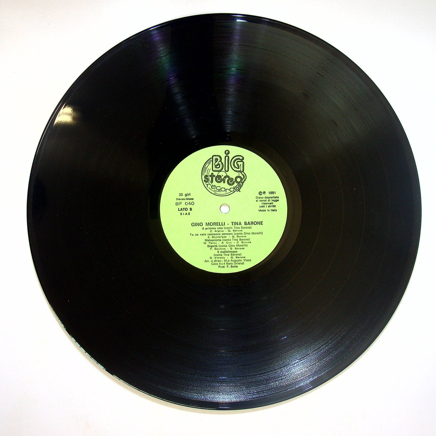 EBOND Gino Morelli , Tina Barone Vinile V083100