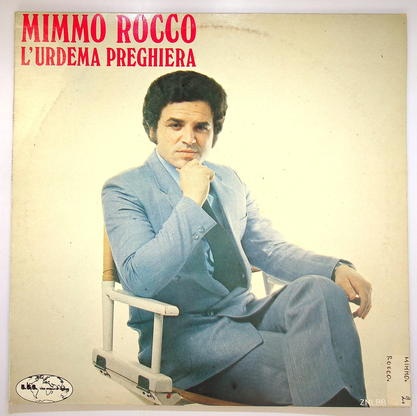 EBOND Mimmo Rocco - L'Urdema Preghiera Vinile V083105