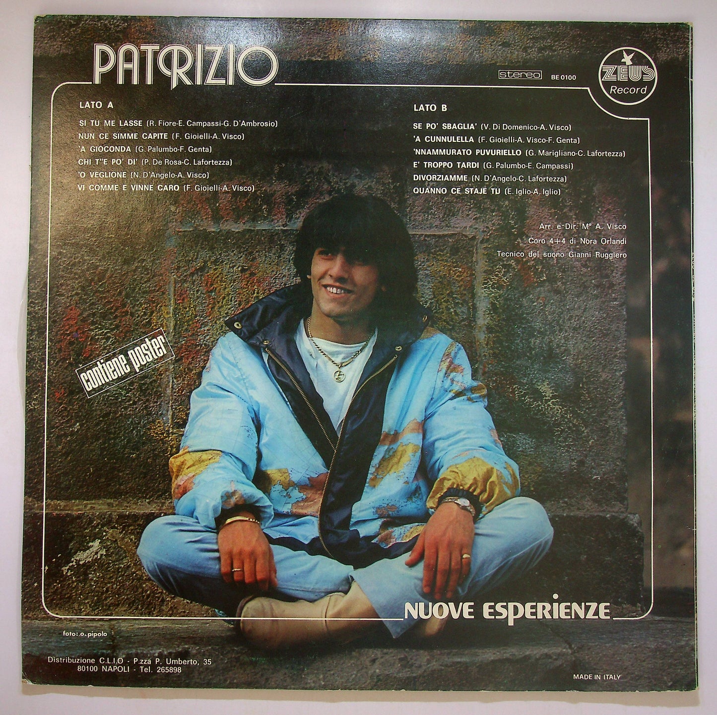 EBOND Patrizio - Nuove Esperienze Vinile V083109