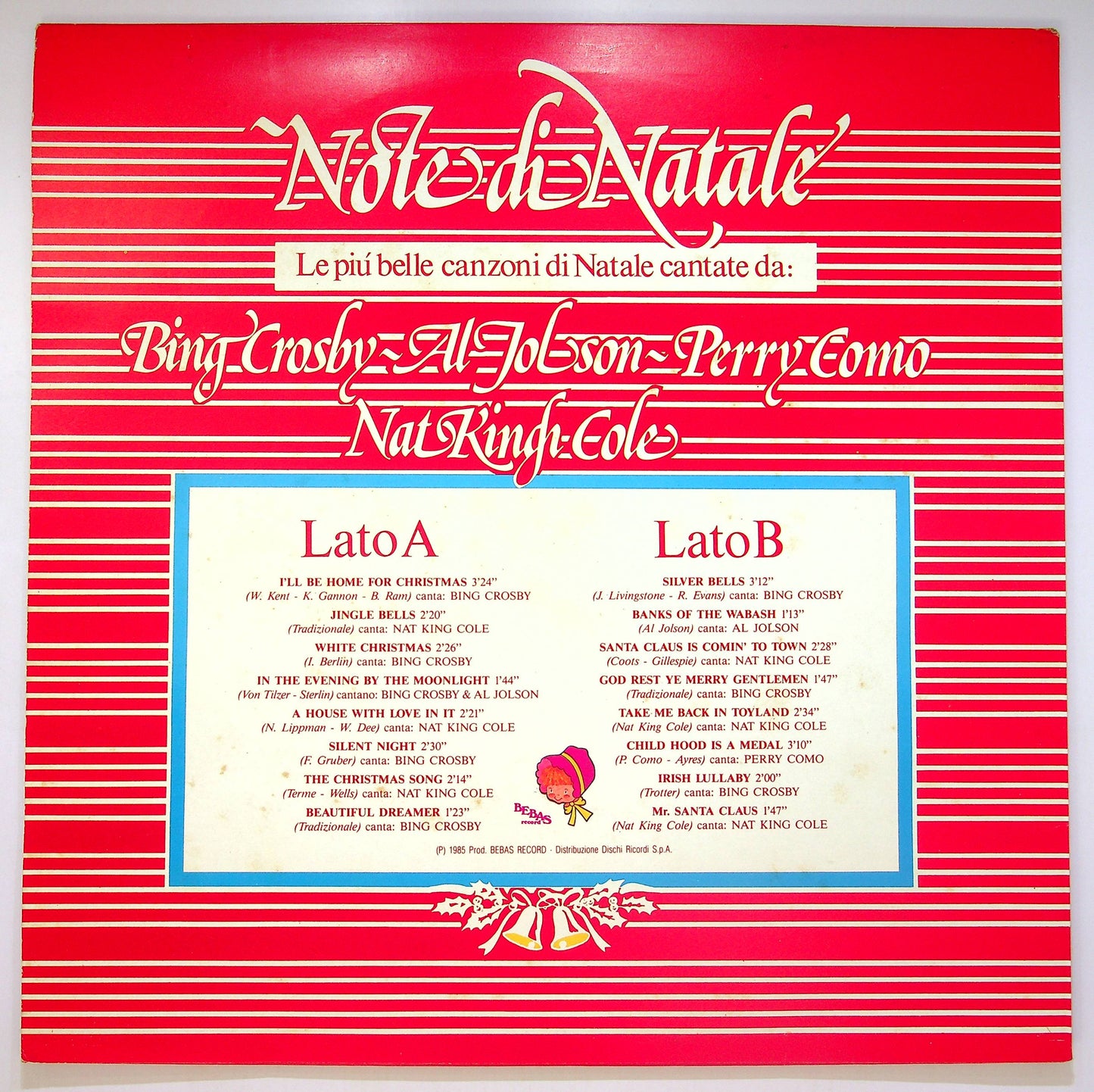EBOND Bing Crosby - Al Jolson - Nat King Cole - Note Di Natale Vinile V083118